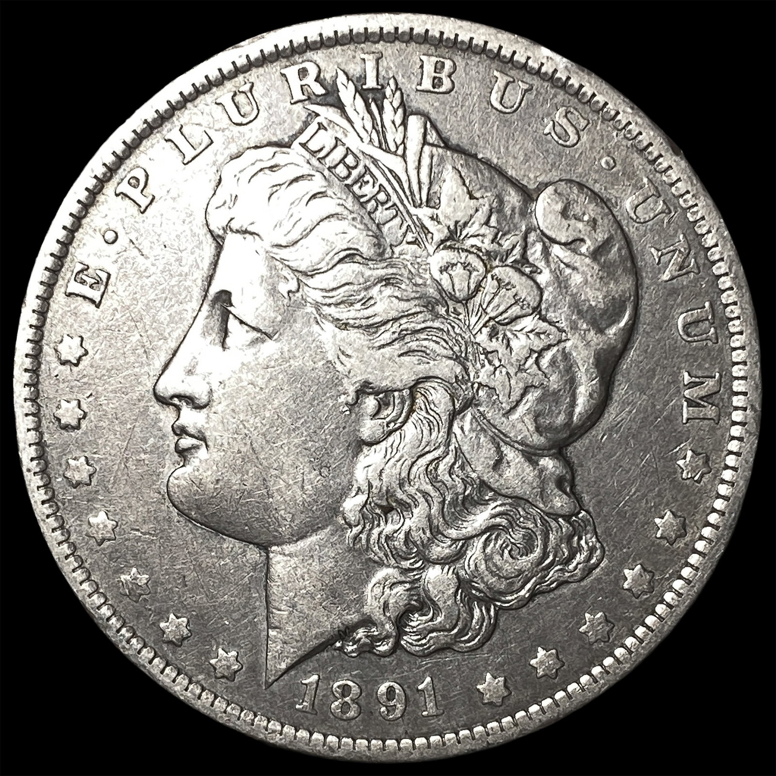 1891-O Silver Morgan Dollar NEARLY UNCIRCULATED: 1891-O Silver Morgan Dollar NEARLY UNCIRCULATED