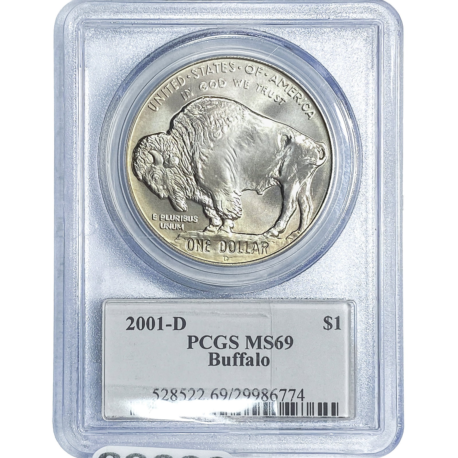 2001-D $1 Buffalo PCGS MS69: 2001-D $1 Buffalo PCGS MS69