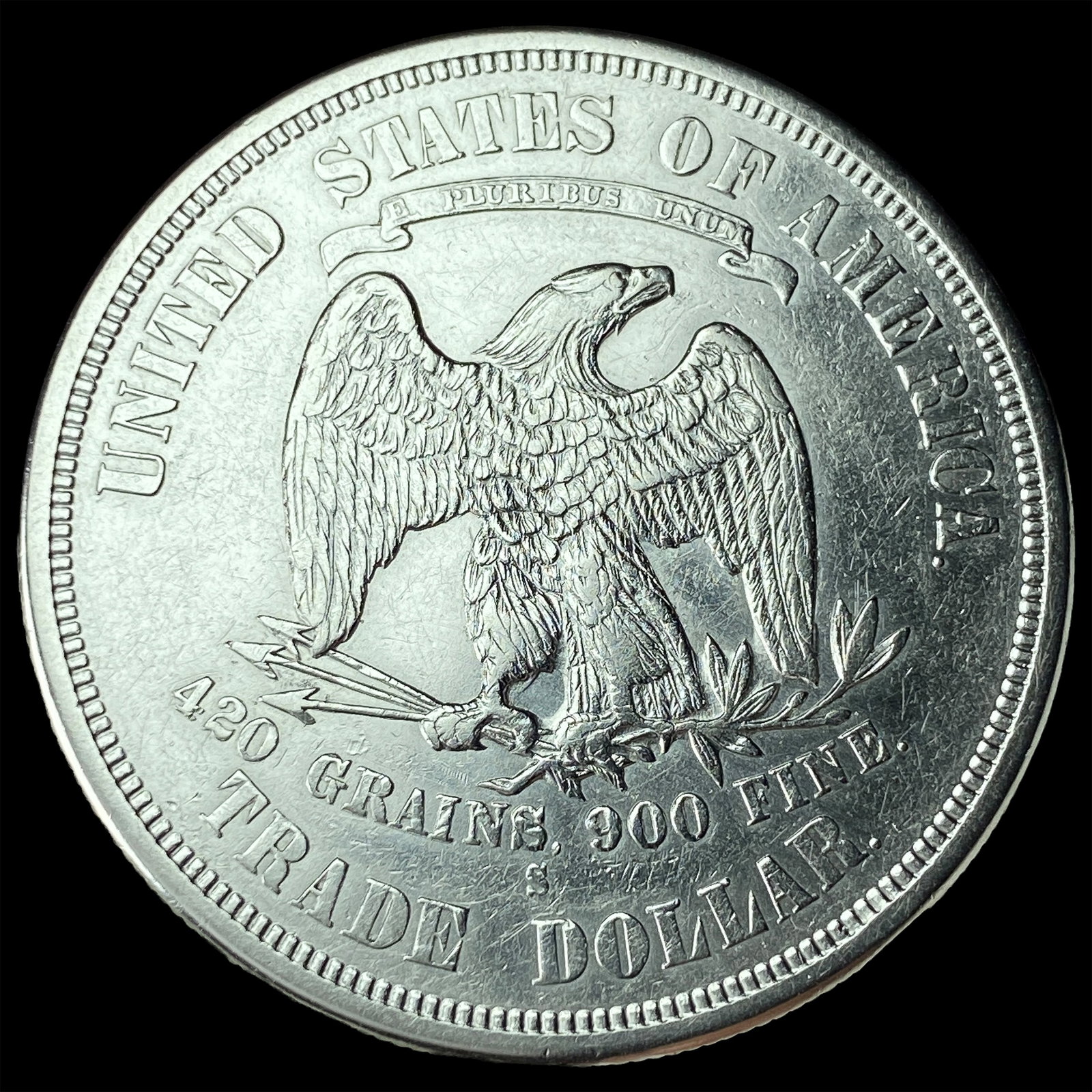 1876-S Silver Trade Dollar UNCIRCULATED - 2