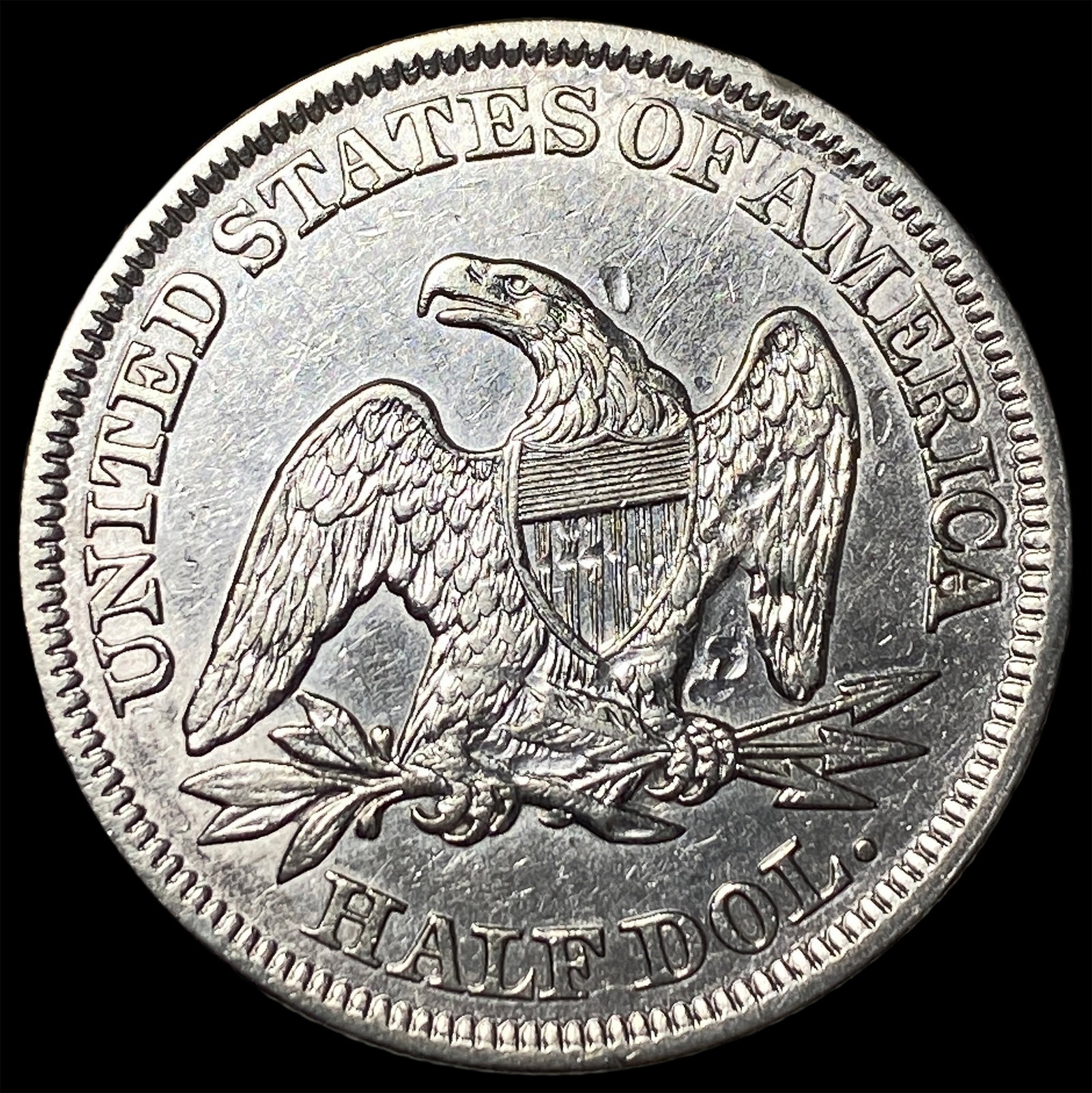 1858 Seated Liberty Half Dollar HIGH GRADE - 2