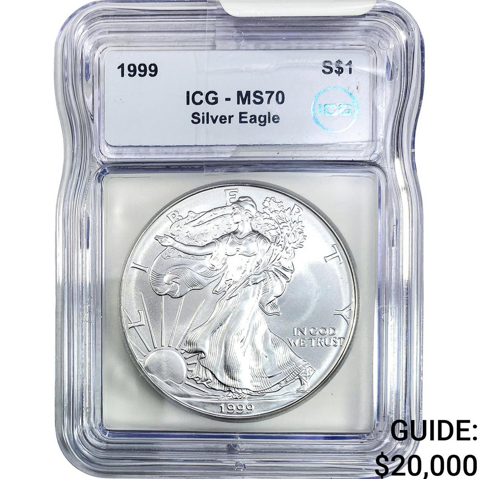 1999 Silver Eagle ICG MS70: 1999 Silver Eagle ICG MS70