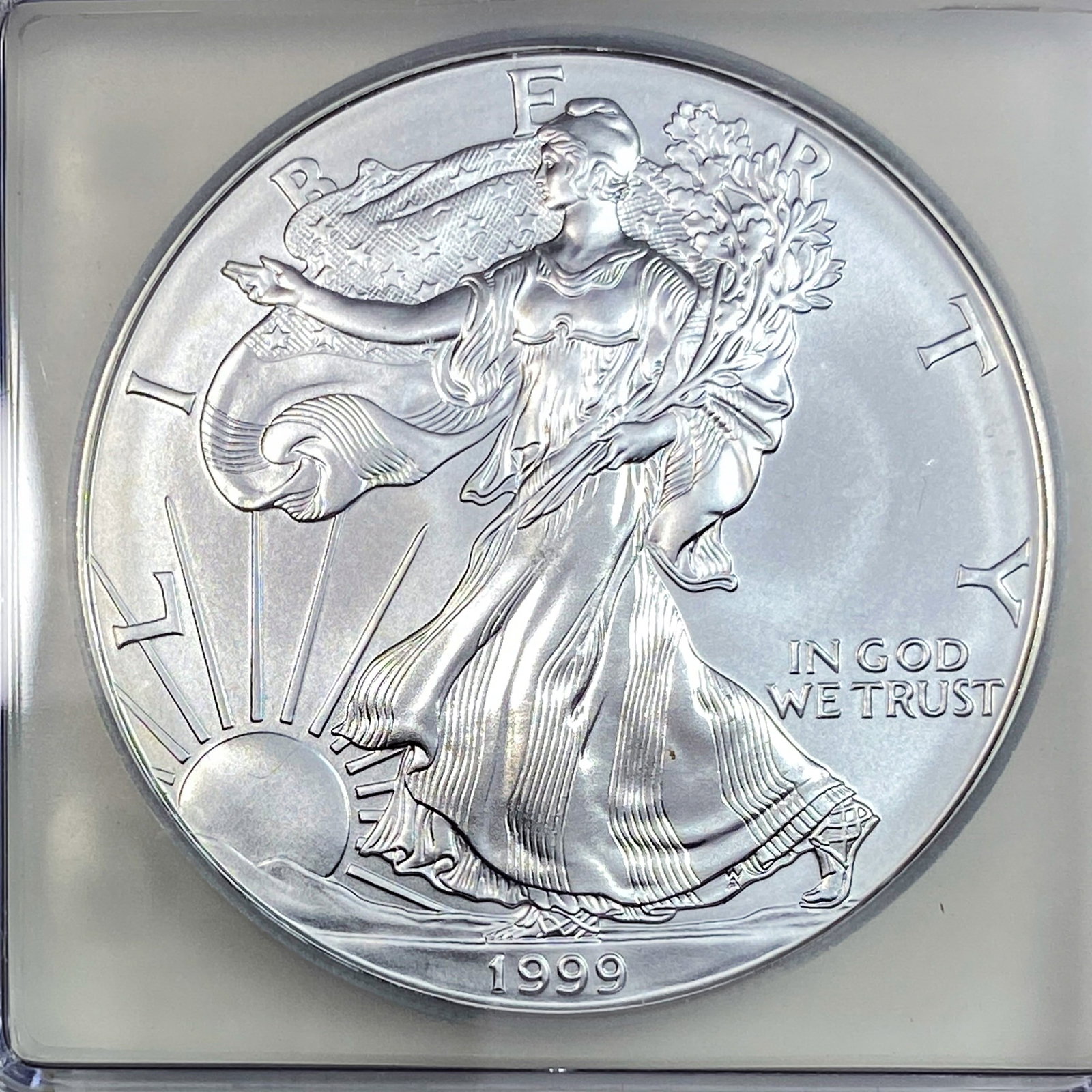 1999 Silver Eagle ICG MS70 - 3