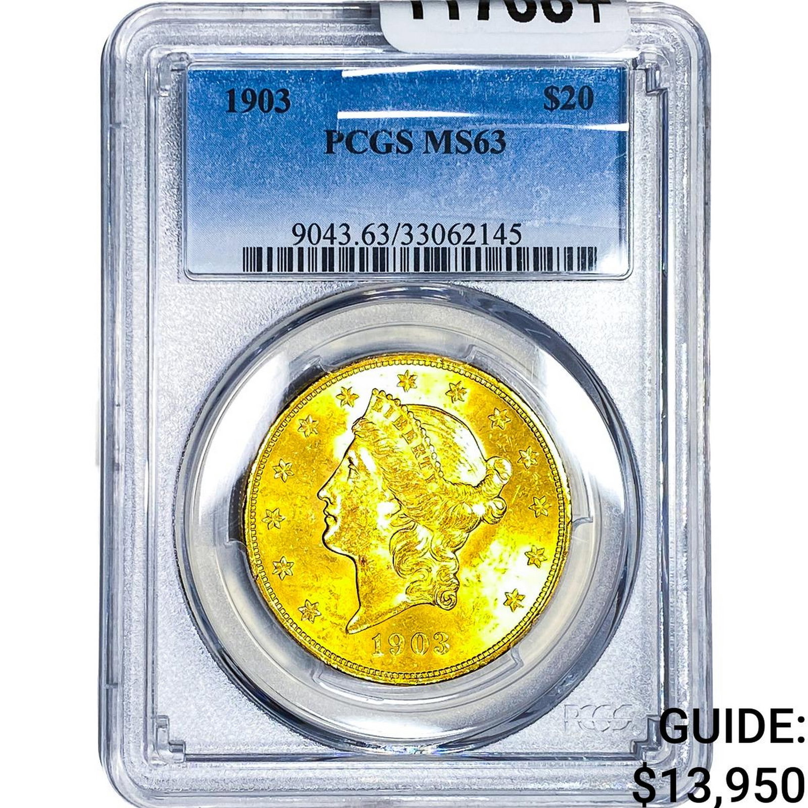 1903 $20 Gold Double Eagle PCGS MS63: 1903 $20 Gold Double Eagle PCGS MS63