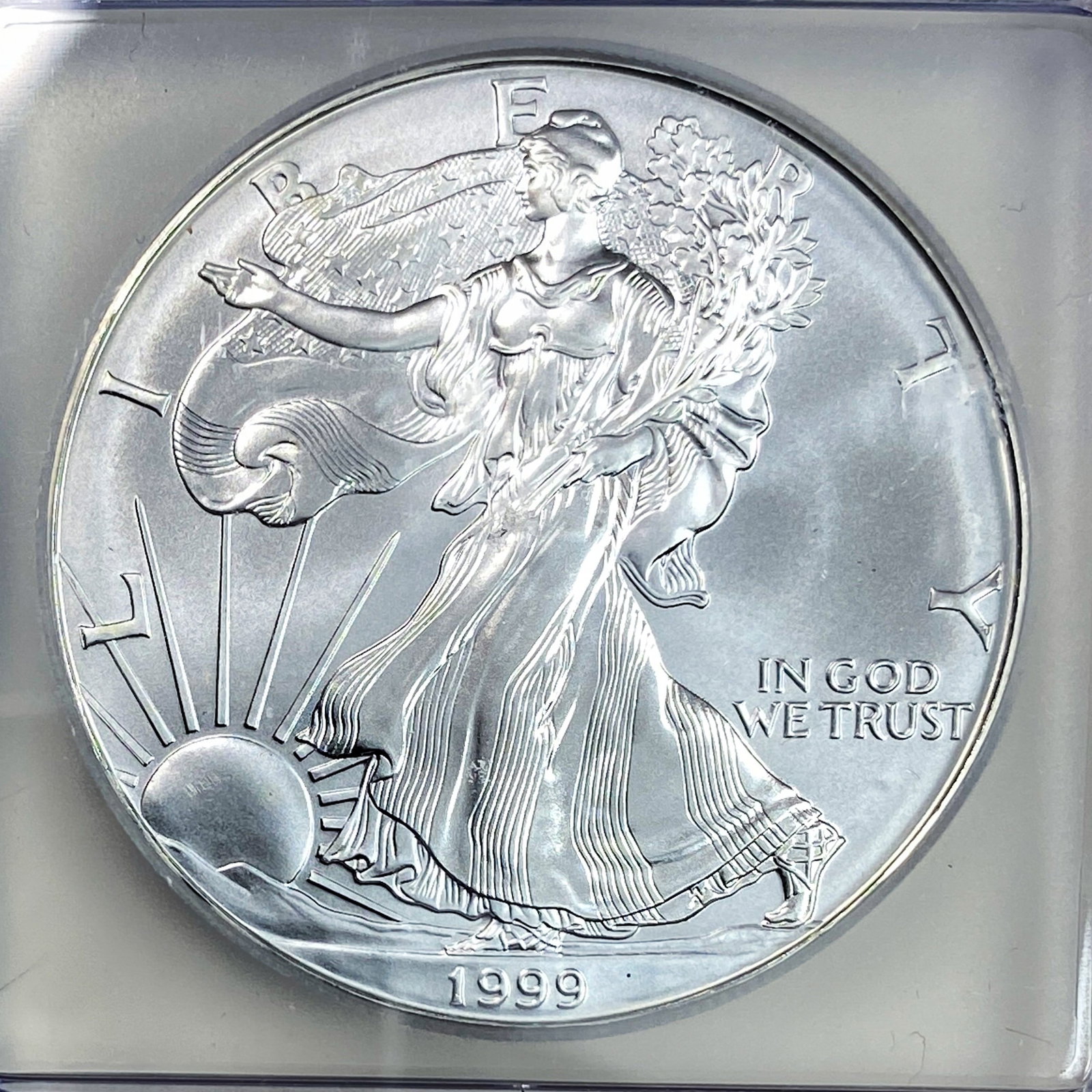 1999 Silver Eagle ICG MS70 - 3