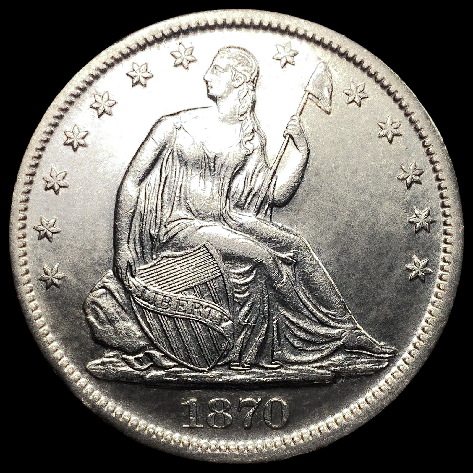 1870-S Seated Liberty Half Dollar: 1870-S Seated Liberty Half Dollar