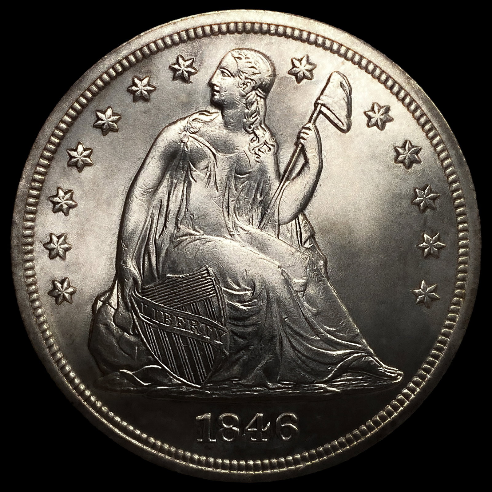 1846 Seated Liberty Dollar (1 of 2)