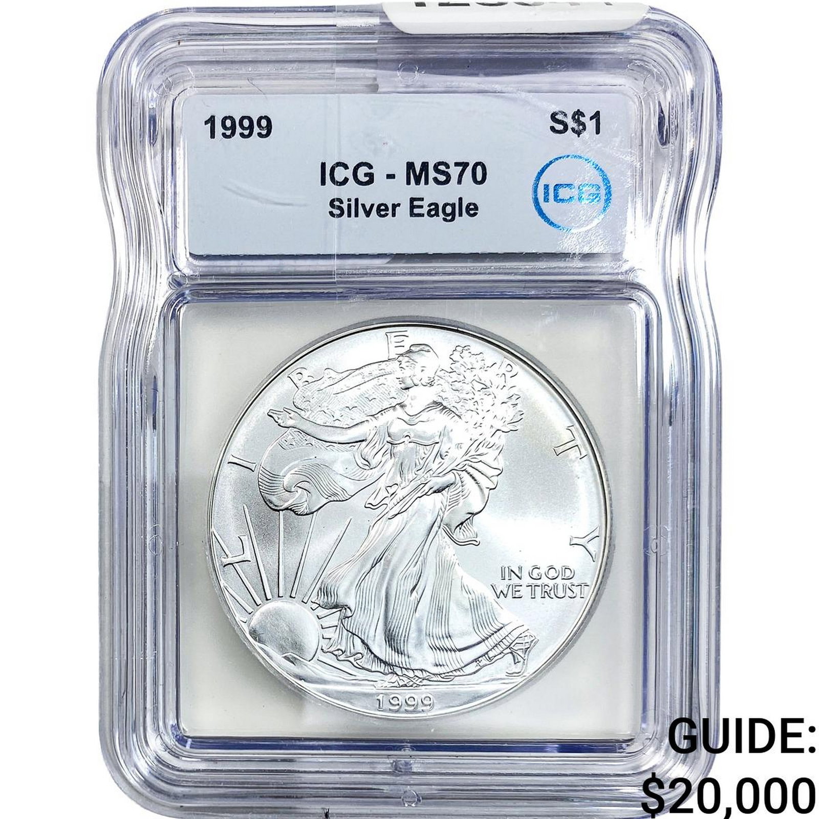 1999 Silver Eagle ICG MS70: 1999 Silver Eagle ICG MS70