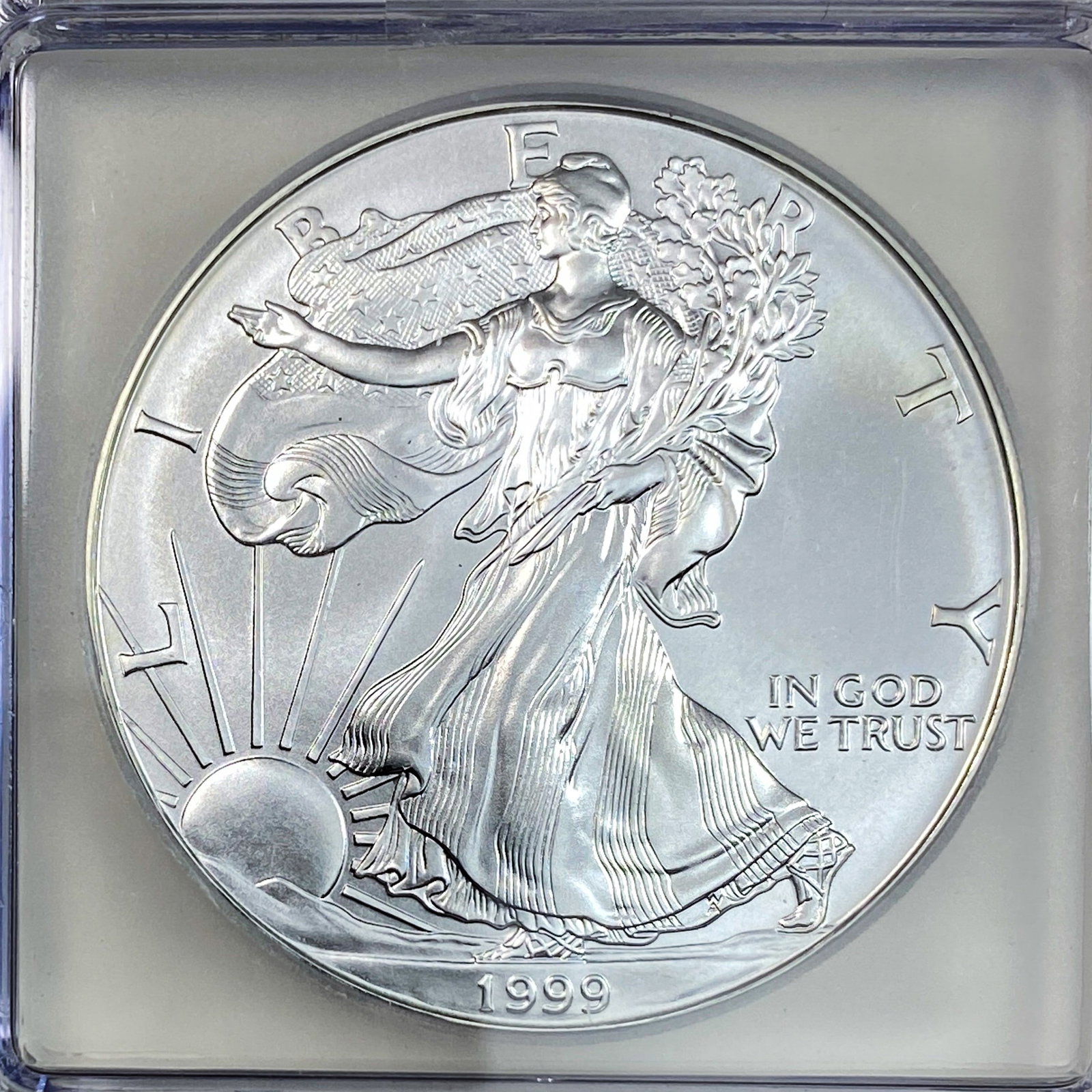 1999 Silver Eagle ICG MS70 - 3