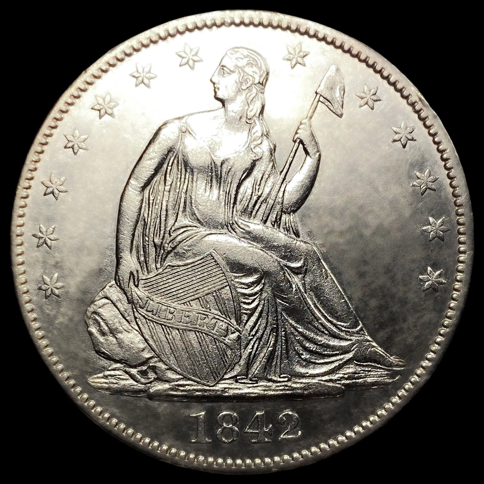 1842-O Seated Liberty Half Dollar: 1842-O Seated Liberty Half Dollar