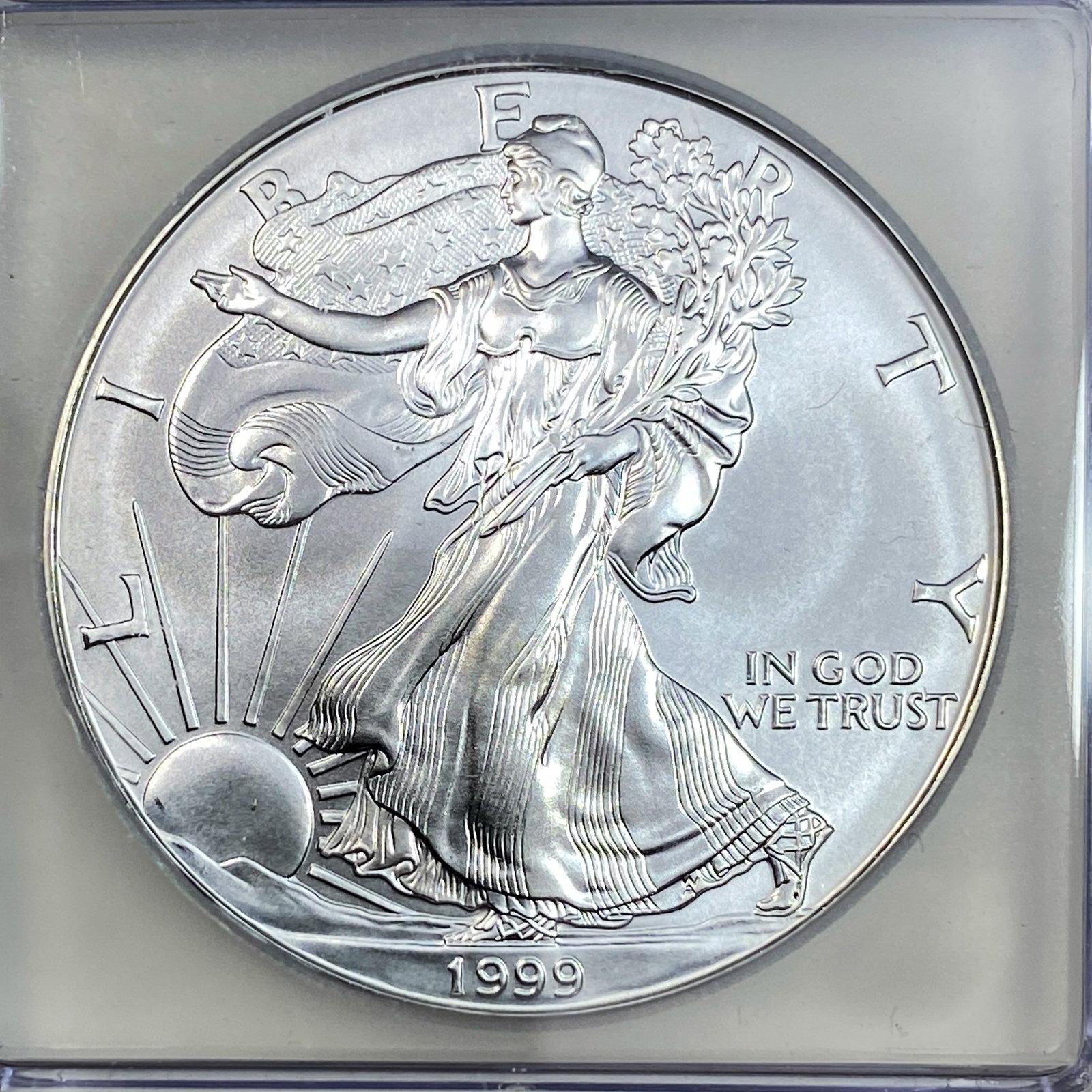 1999 Silver Eagle ICG MS70 - 3