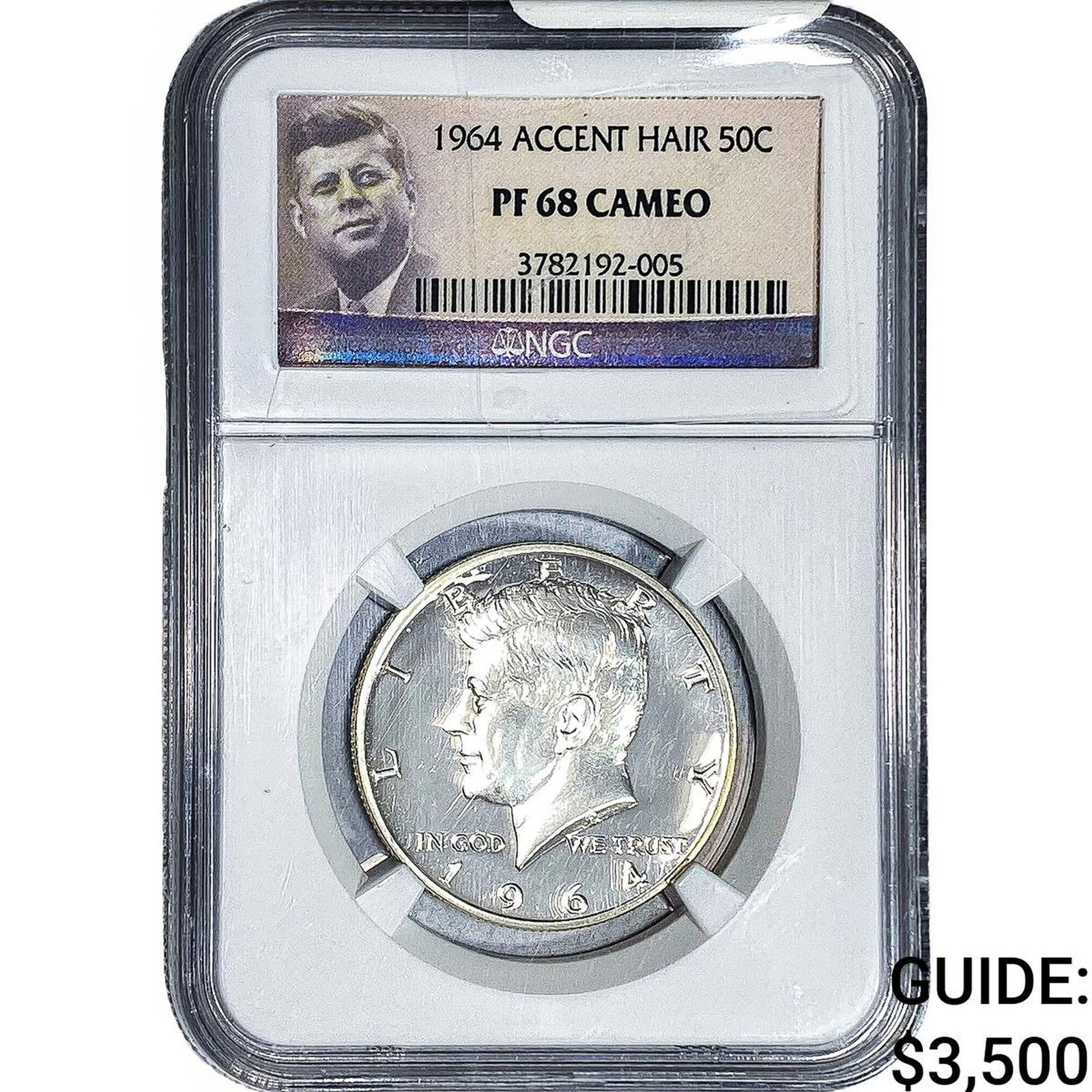 1964 Kennedy Half Dollar NGC PF68 CAMEO: 1964 Kennedy Half Dollar NGC PF68 CAMEO