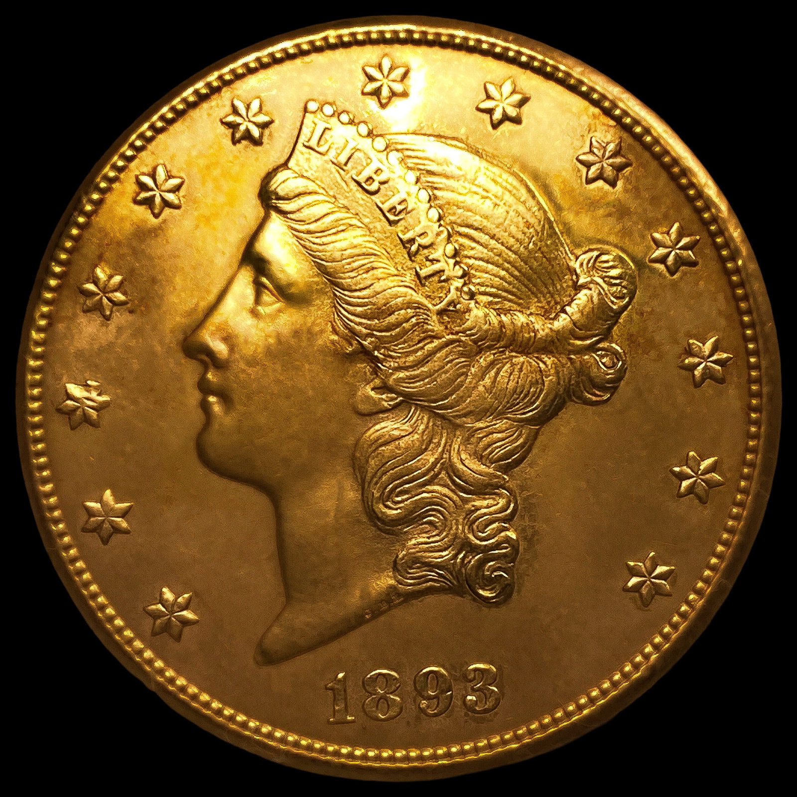 1893-CC $20 Gold Double Eagle: 1893-CC $20 Gold Double Eagle