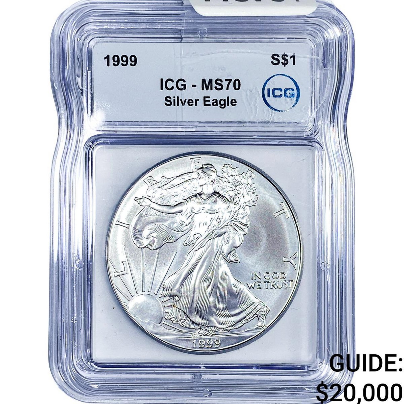 1999 Silver Eagle ICG MS70: 1999 Silver Eagle ICG MS70