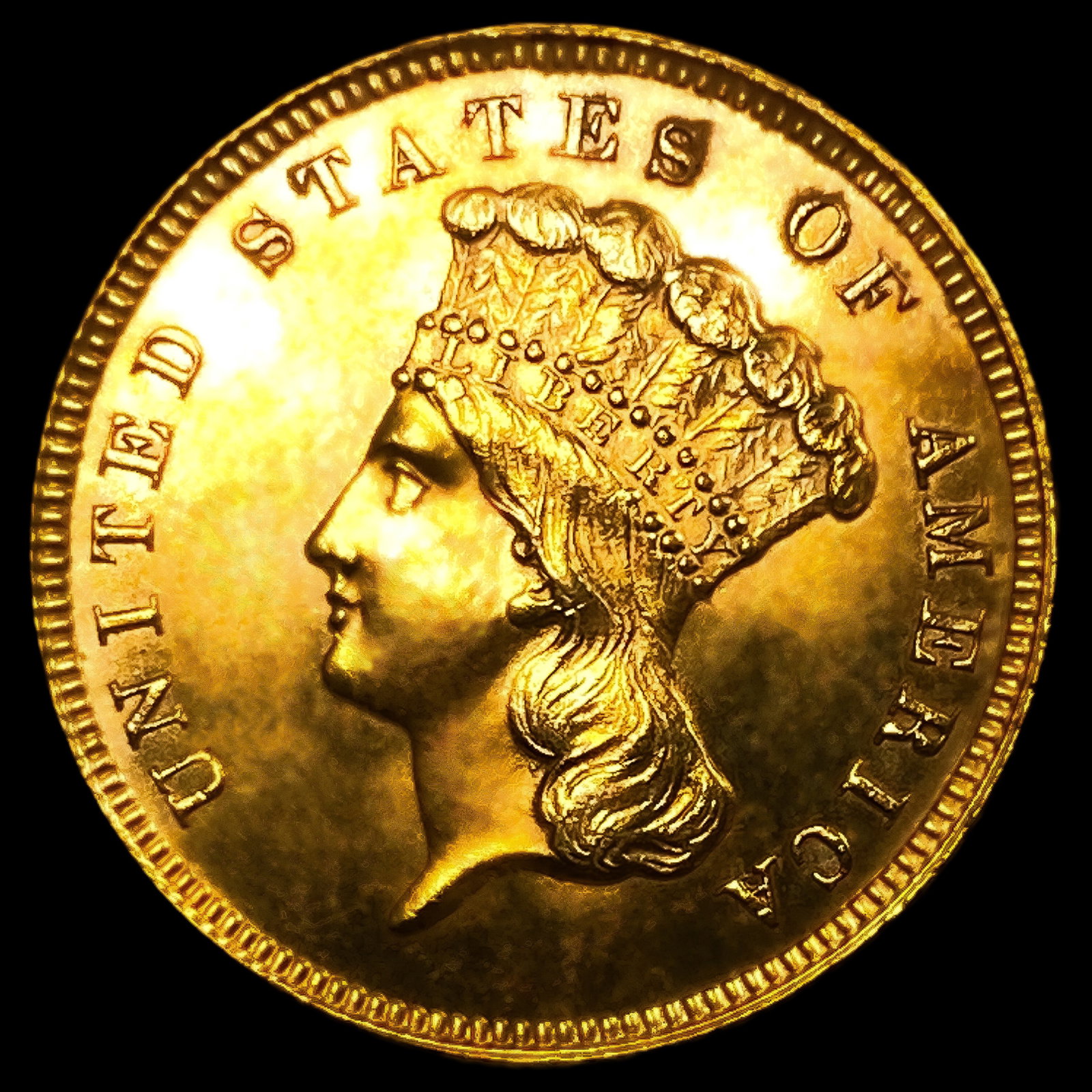 1879 $3 Gold Piece: 1879 $3 Gold Piece
