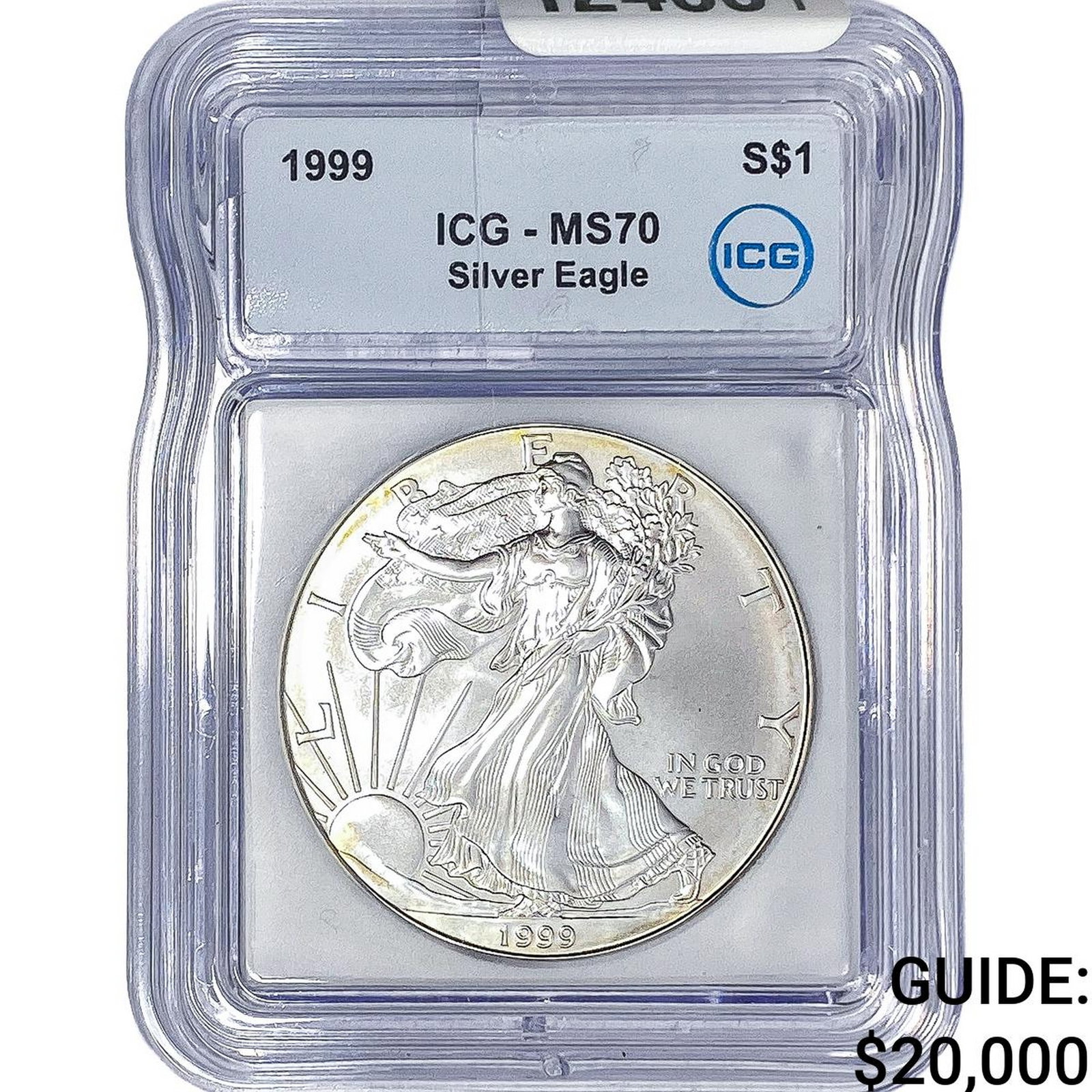 1999 Silver Eagle ICG MS70: 1999 Silver Eagle ICG MS70