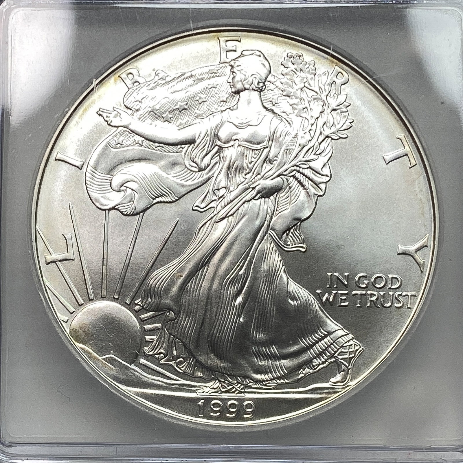 1999 Silver Eagle ICG MS70 - 3