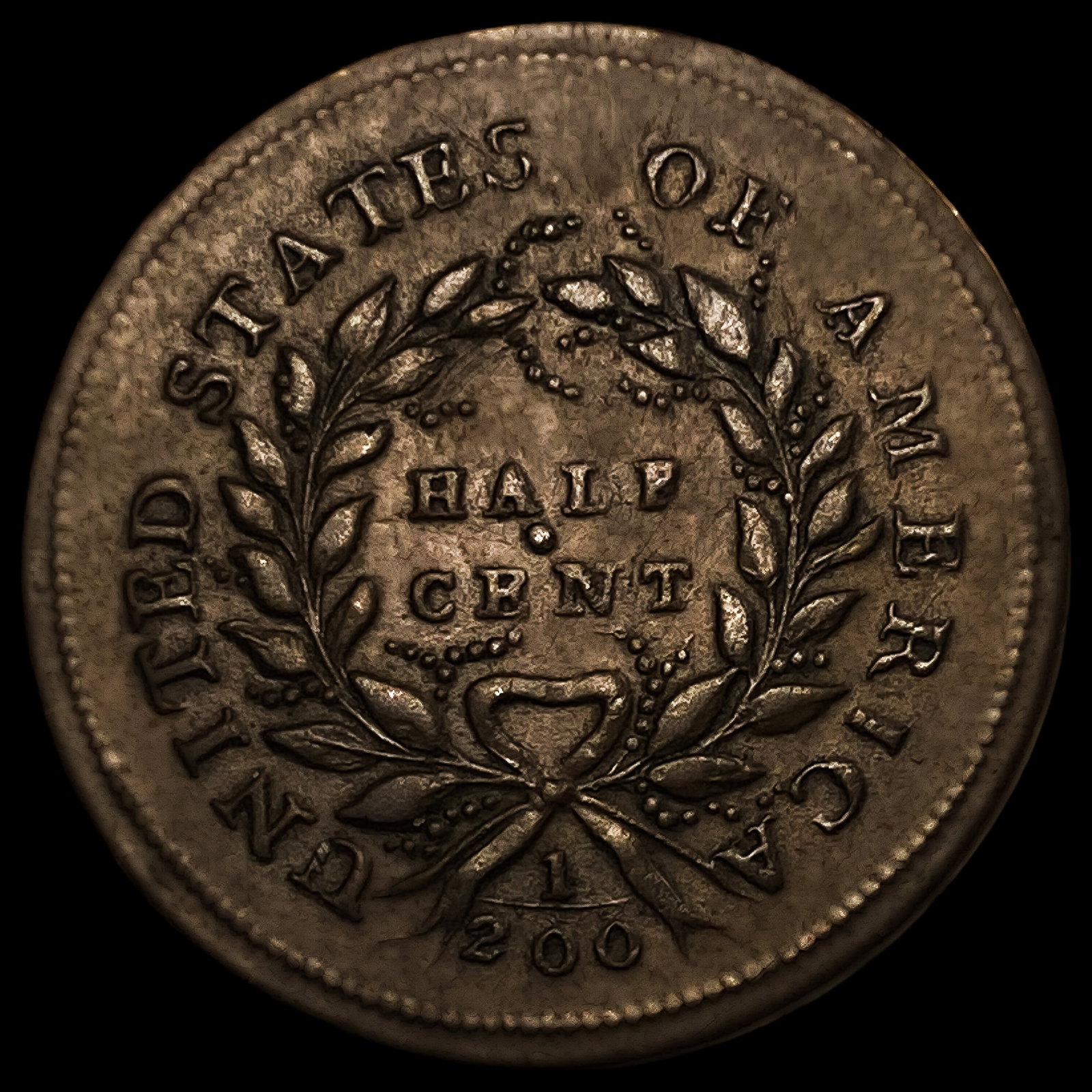 1793 Liberty Cap Half Cent - 2