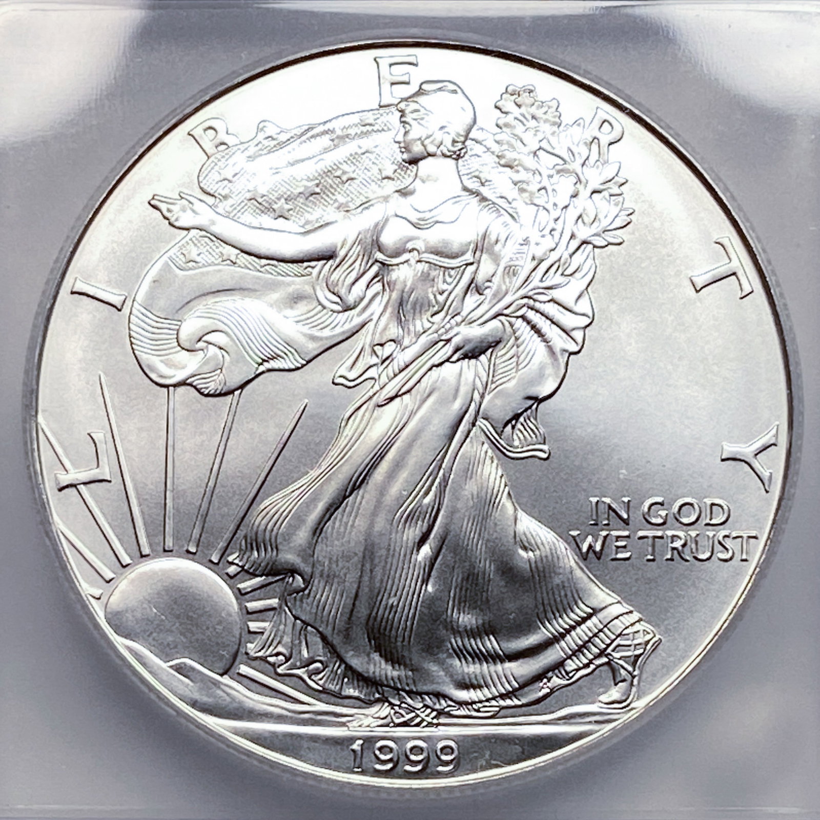 1999 Silver Eagle ICG MS70 - 3