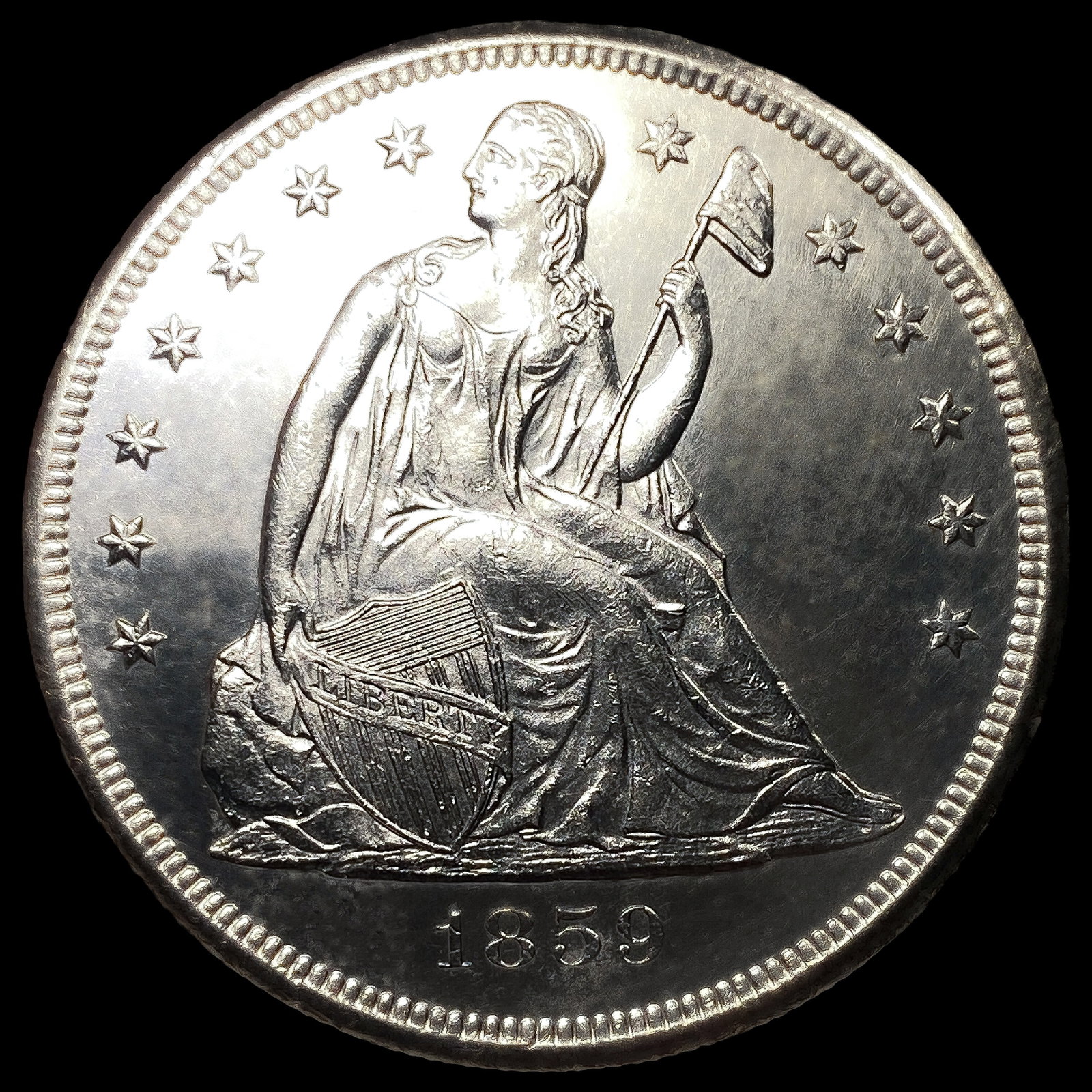 1859-O Seated Liberty Dollar (1 of 2)