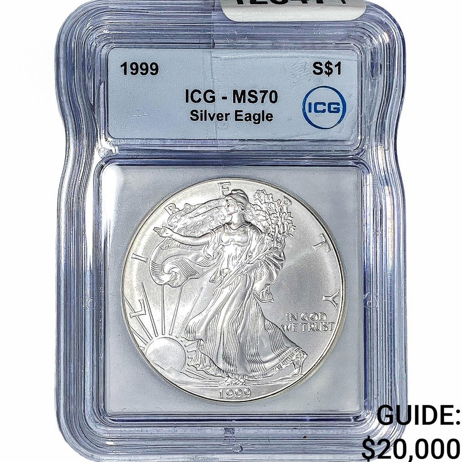 1999 Silver Eagle ICG MS70: 1999 Silver Eagle ICG MS70