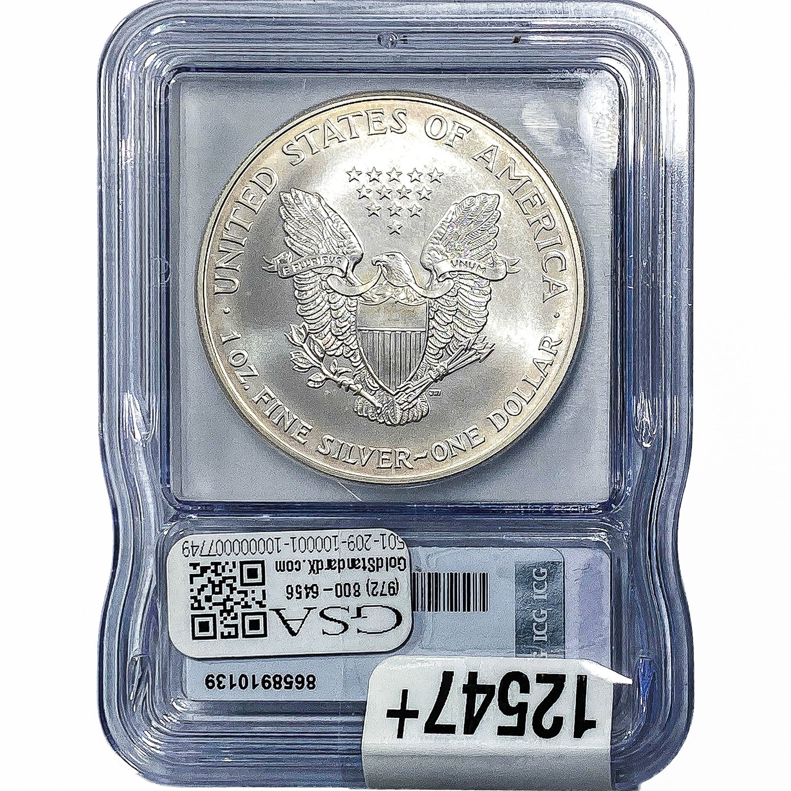 1999 Silver Eagle ICG MS70 - 2