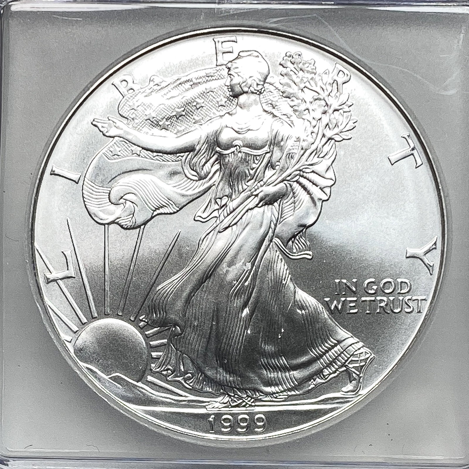 1999 Silver Eagle ICG MS70 - 3