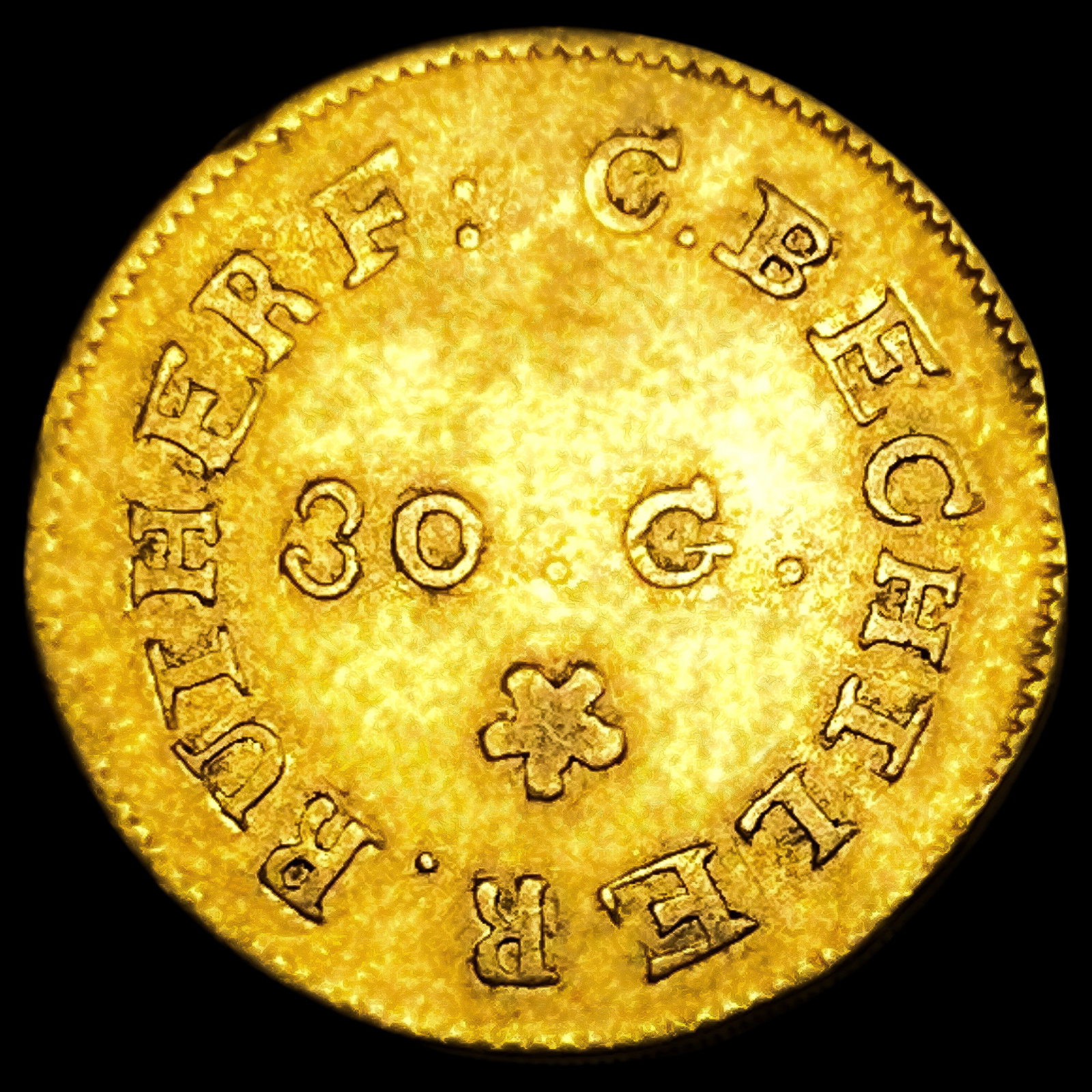 (1831-34) C. Bechtler G$1 30G: (1831-34) C. Bechtler G$1 30G