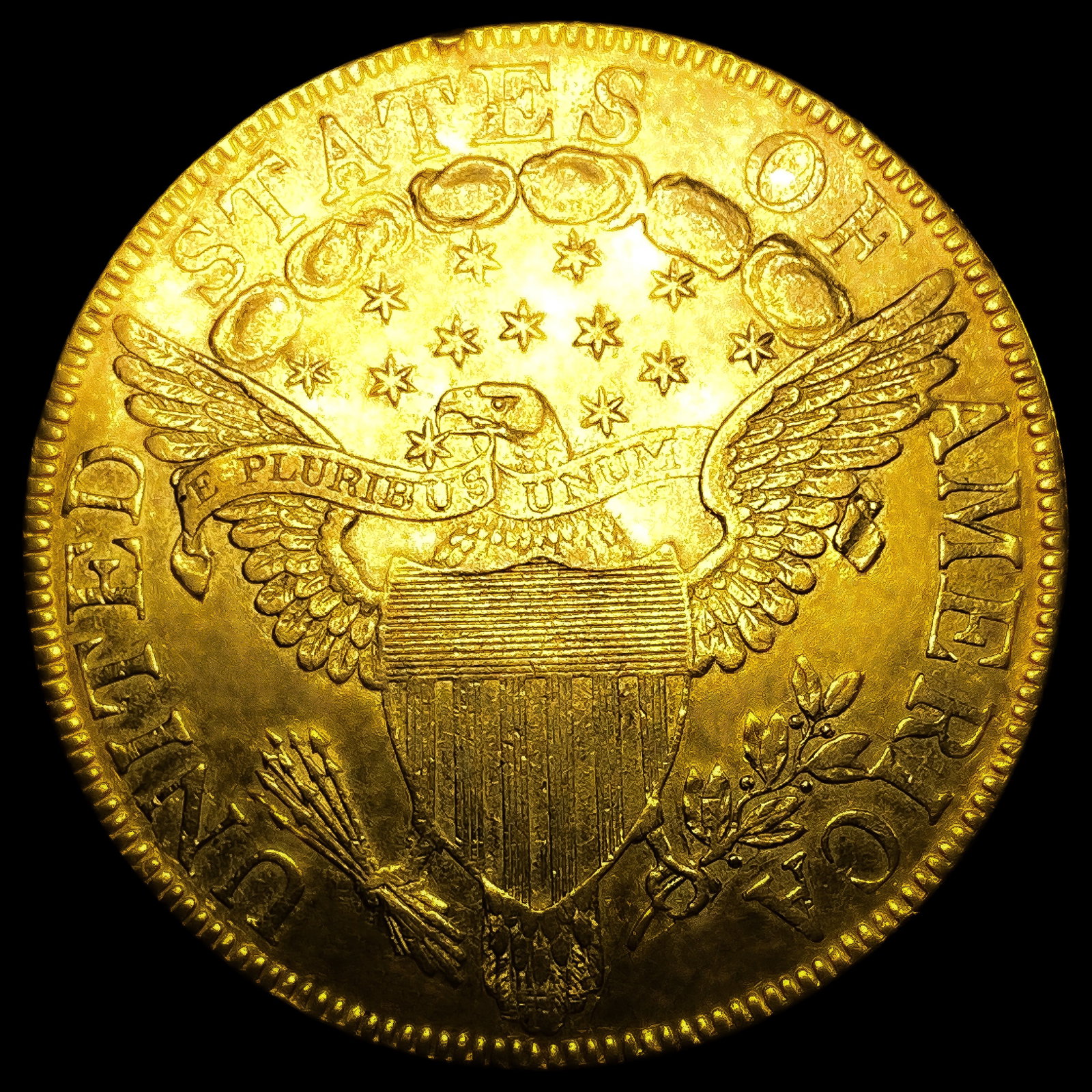 1800 $10 Gold Eagle - 2