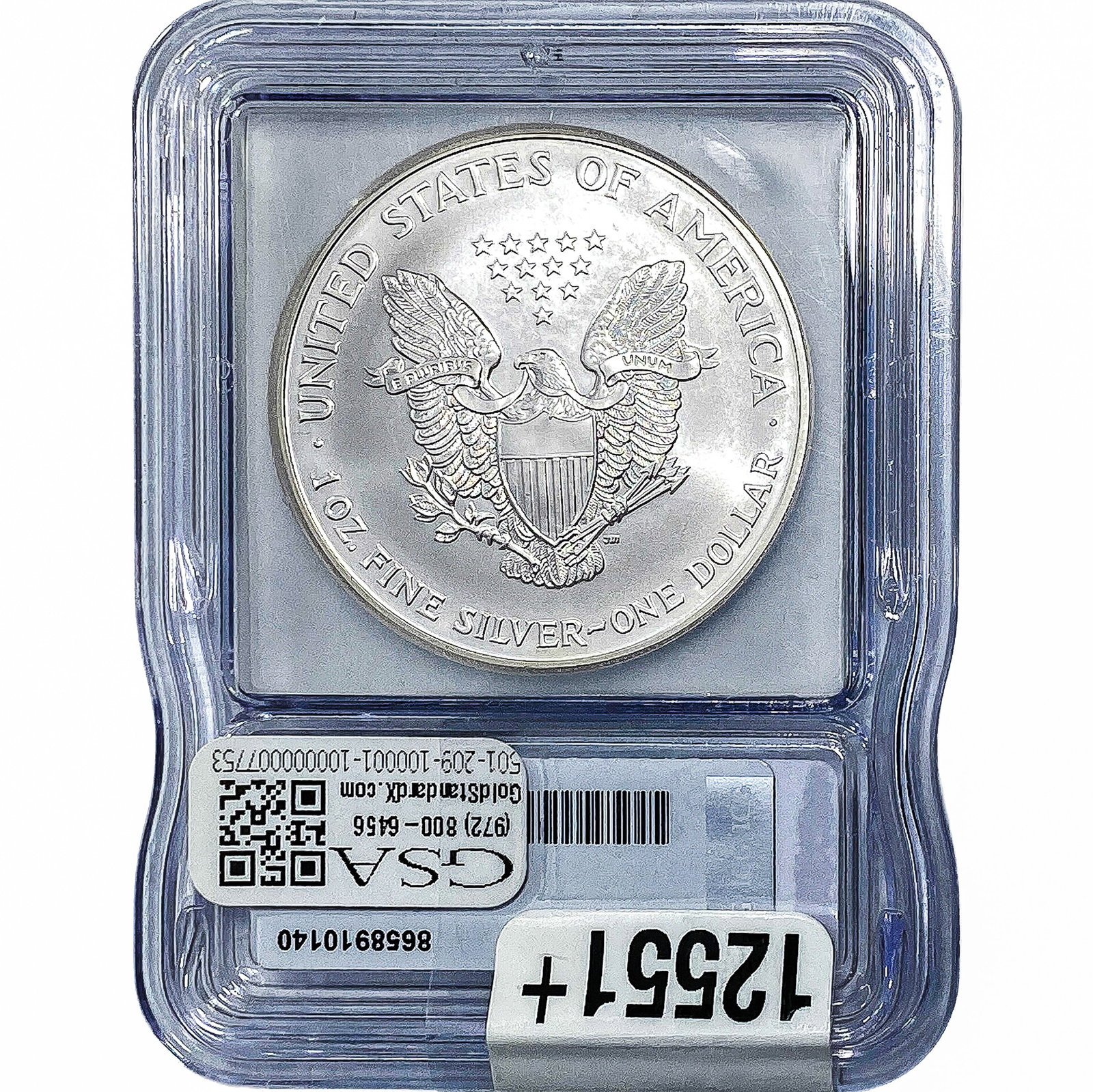 1999 Silver Eagle ICG MS70 - 2