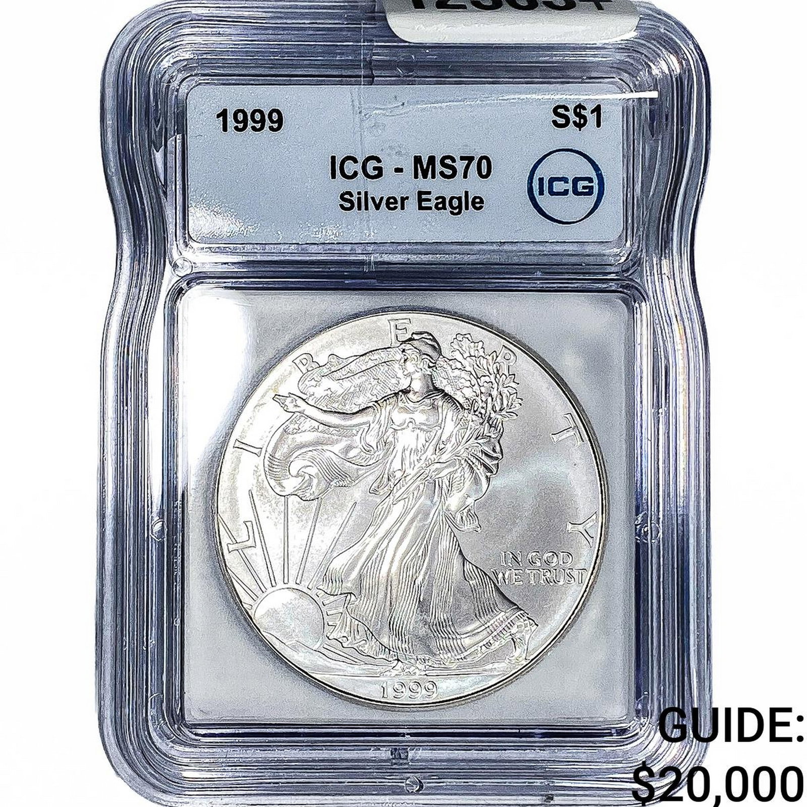 1999 Silver Eagle ICG MS70: 1999 Silver Eagle ICG MS70