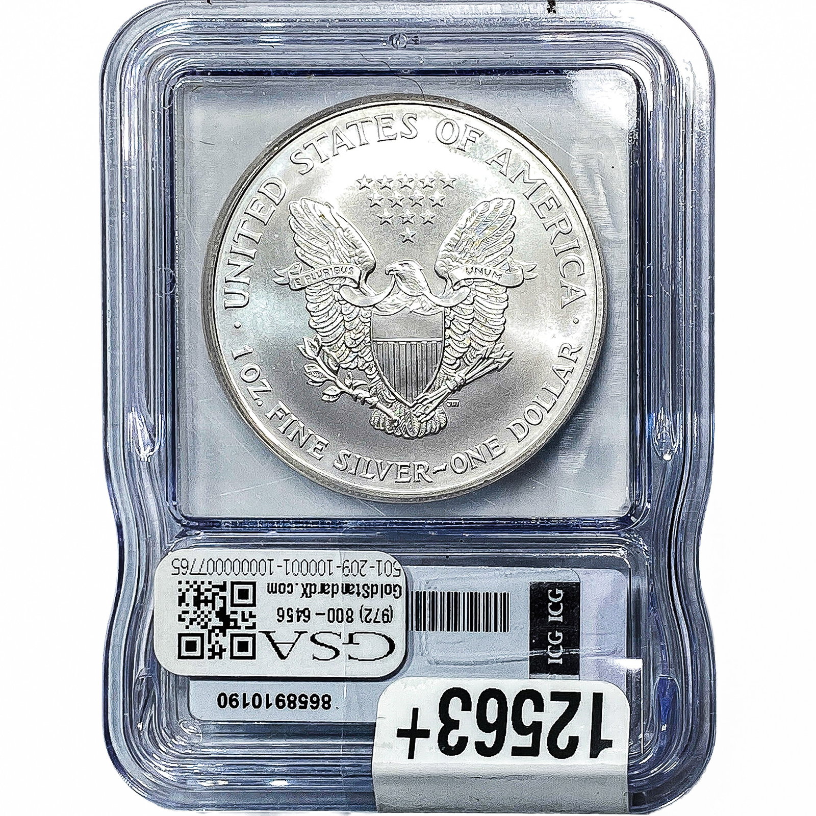 1999 Silver Eagle ICG MS70 - 2