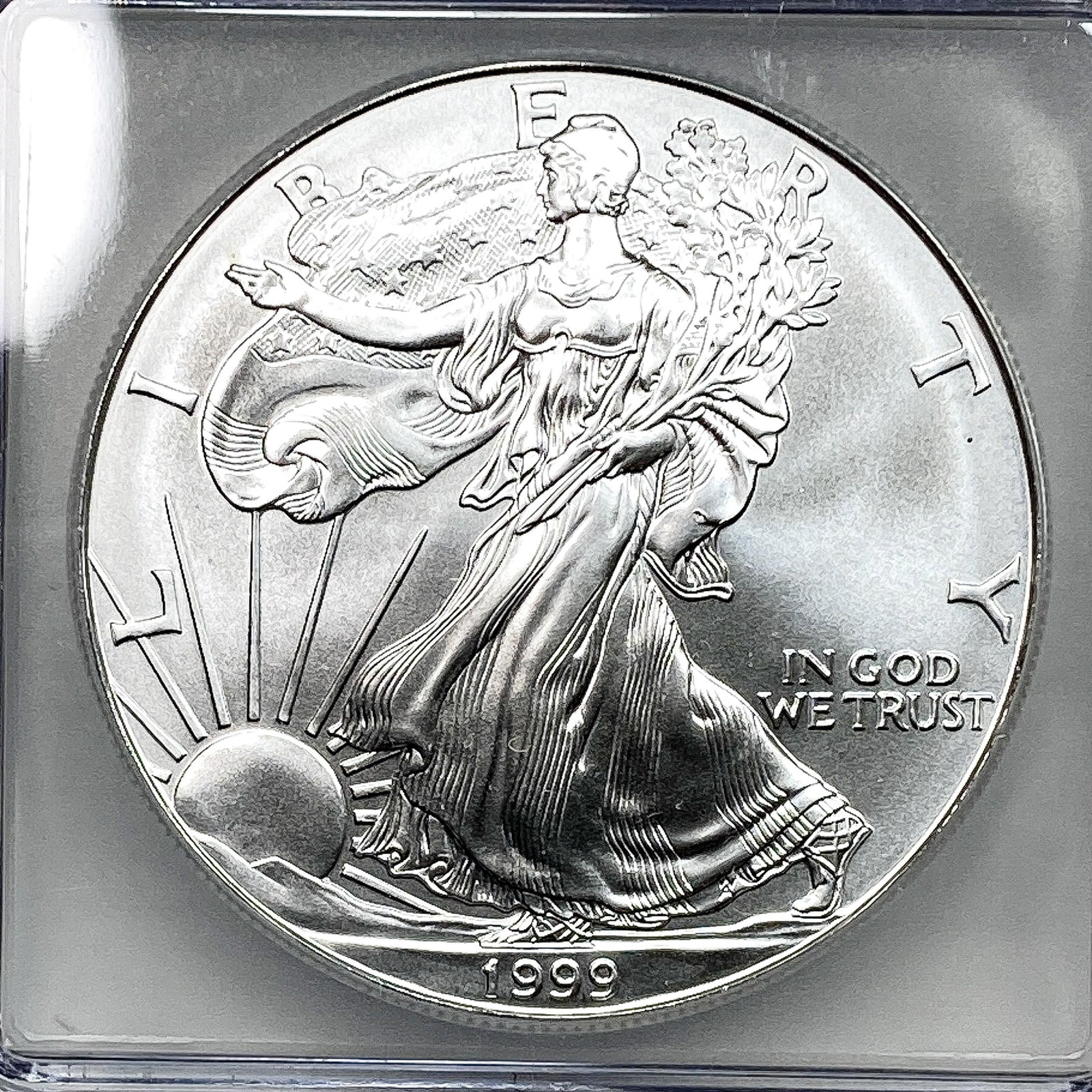 1999 Silver Eagle ICG MS70 - 3