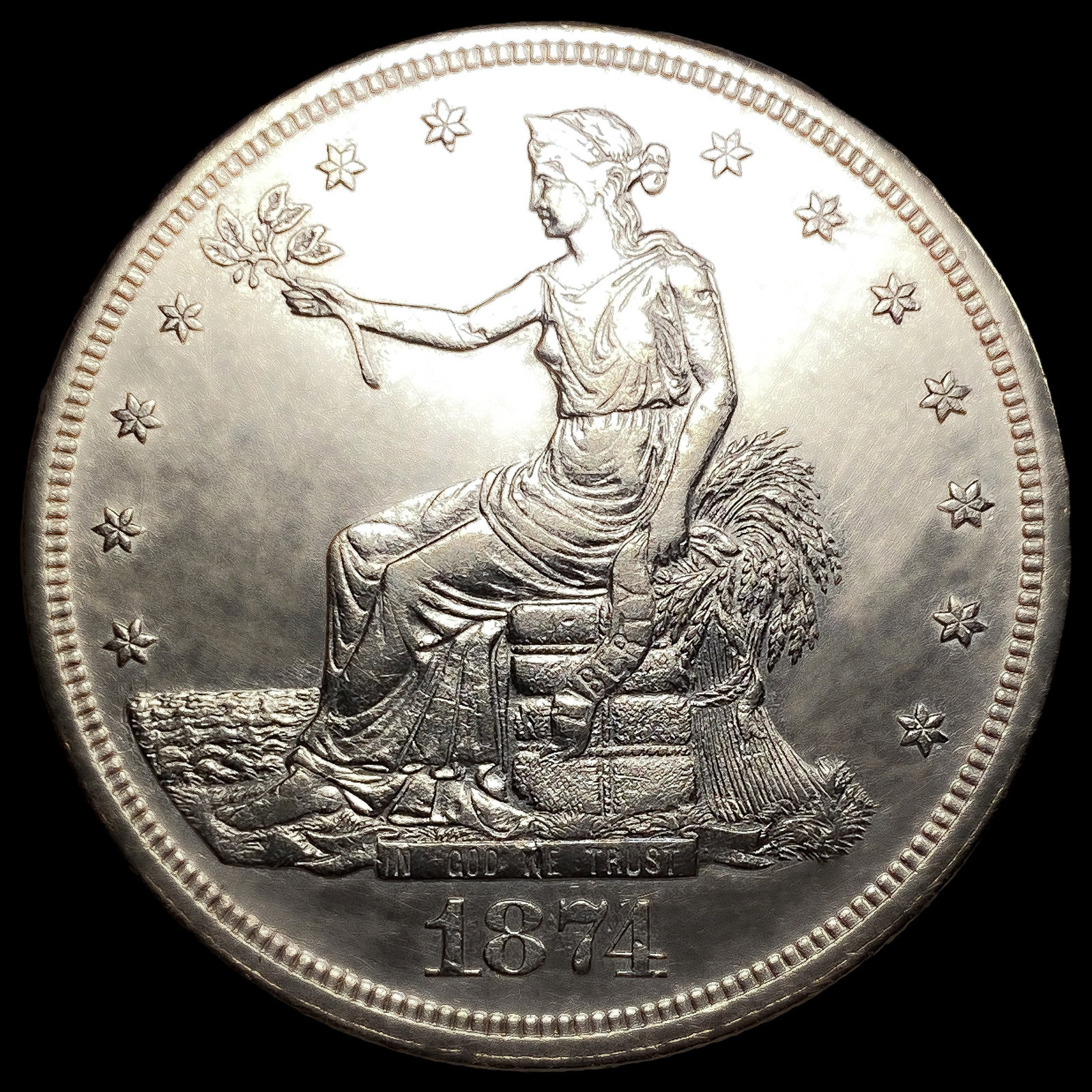 1874-CC Silver Trade Dollar: 1874-CC Silver Trade Dollar