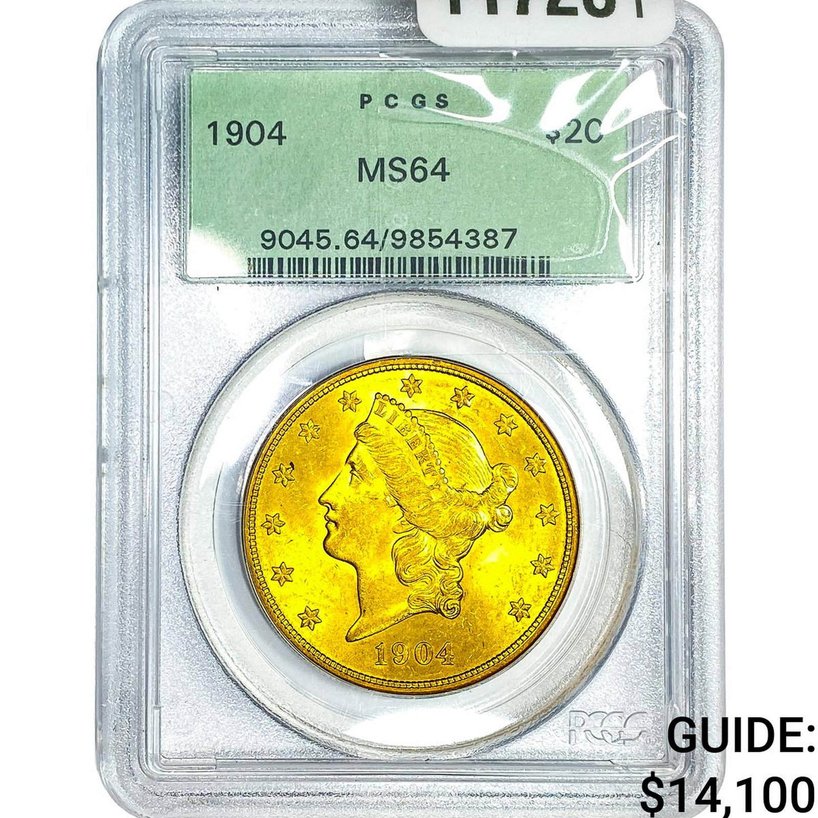 1904 $20 Gold Double Eagle PCGS MS64: 1904 $20 Gold Double Eagle PCGS MS64