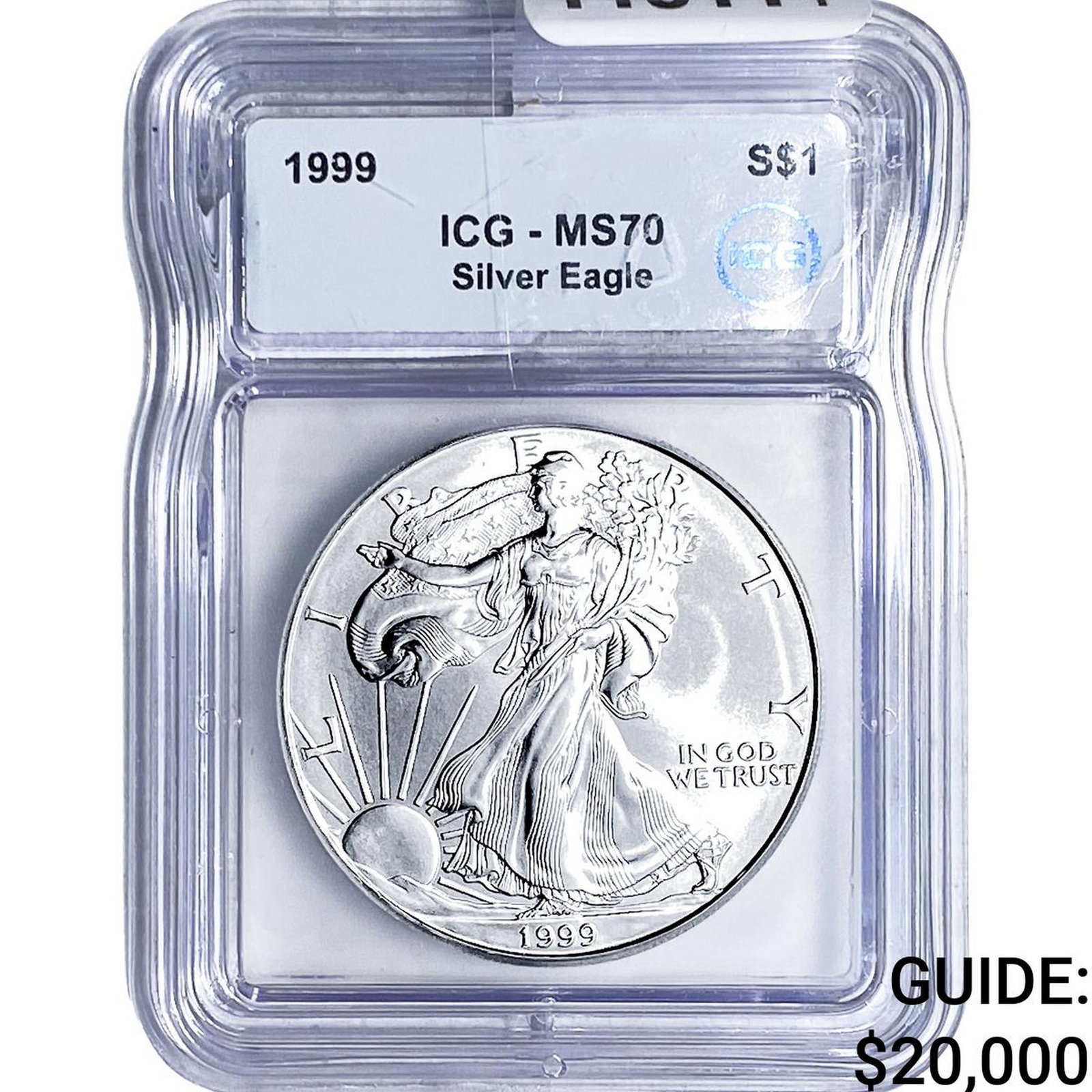 1999 Silver Eagle ICG MS70: 1999 Silver Eagle ICG MS70