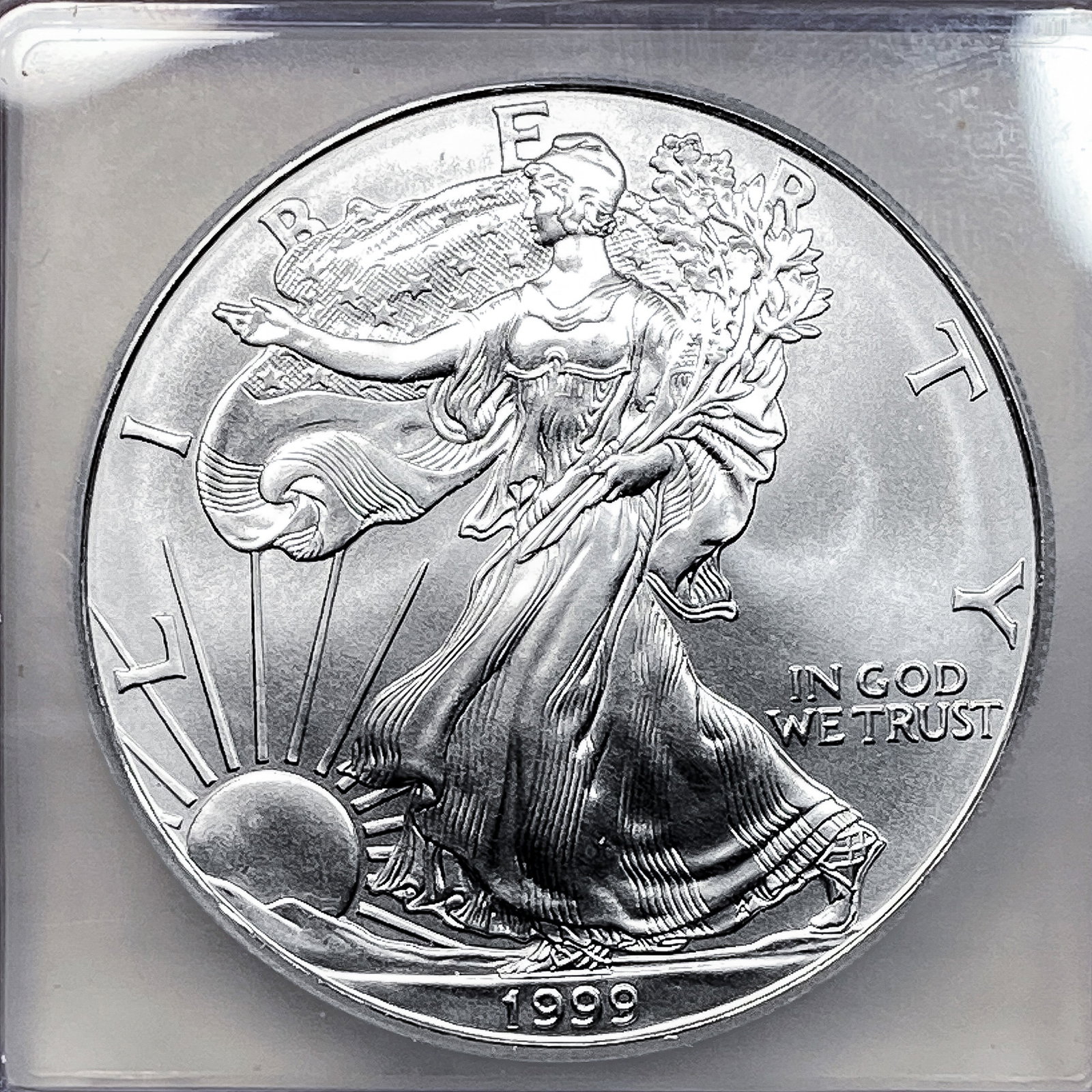 1999 Silver Eagle ICG MS70 - 3