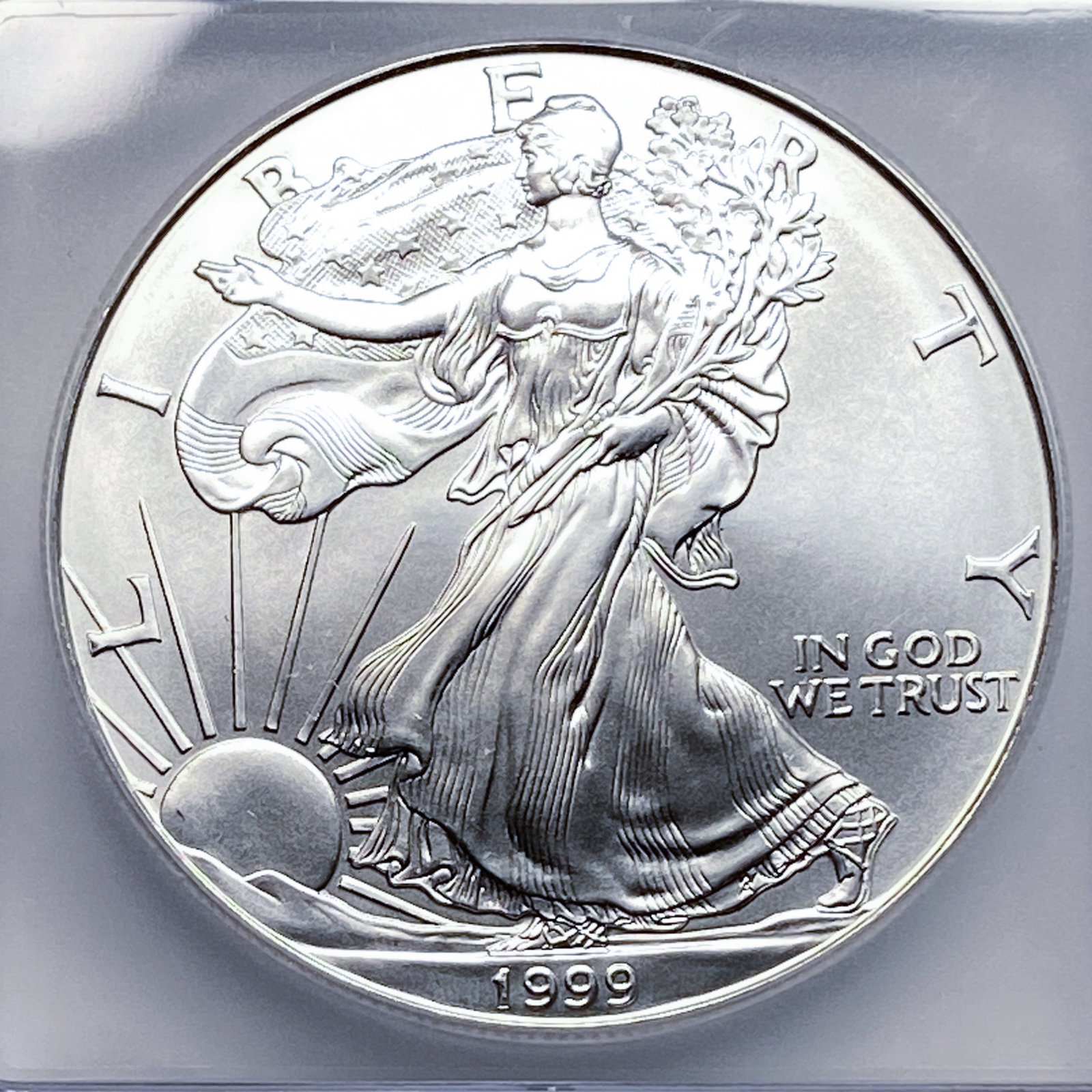 1999 Silver Eagle ICG MS70 - 3