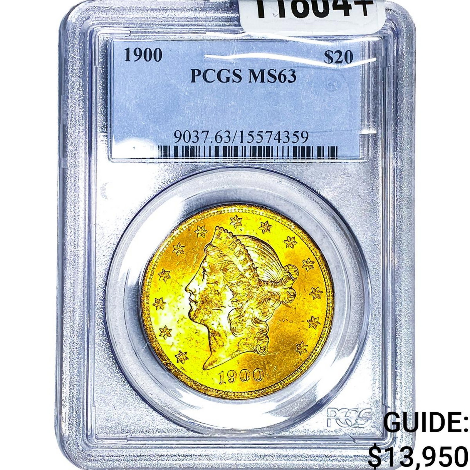 1900 $20 Gold Double Eagle PCGS MS63: 1900 $20 Gold Double Eagle PCGS MS63
