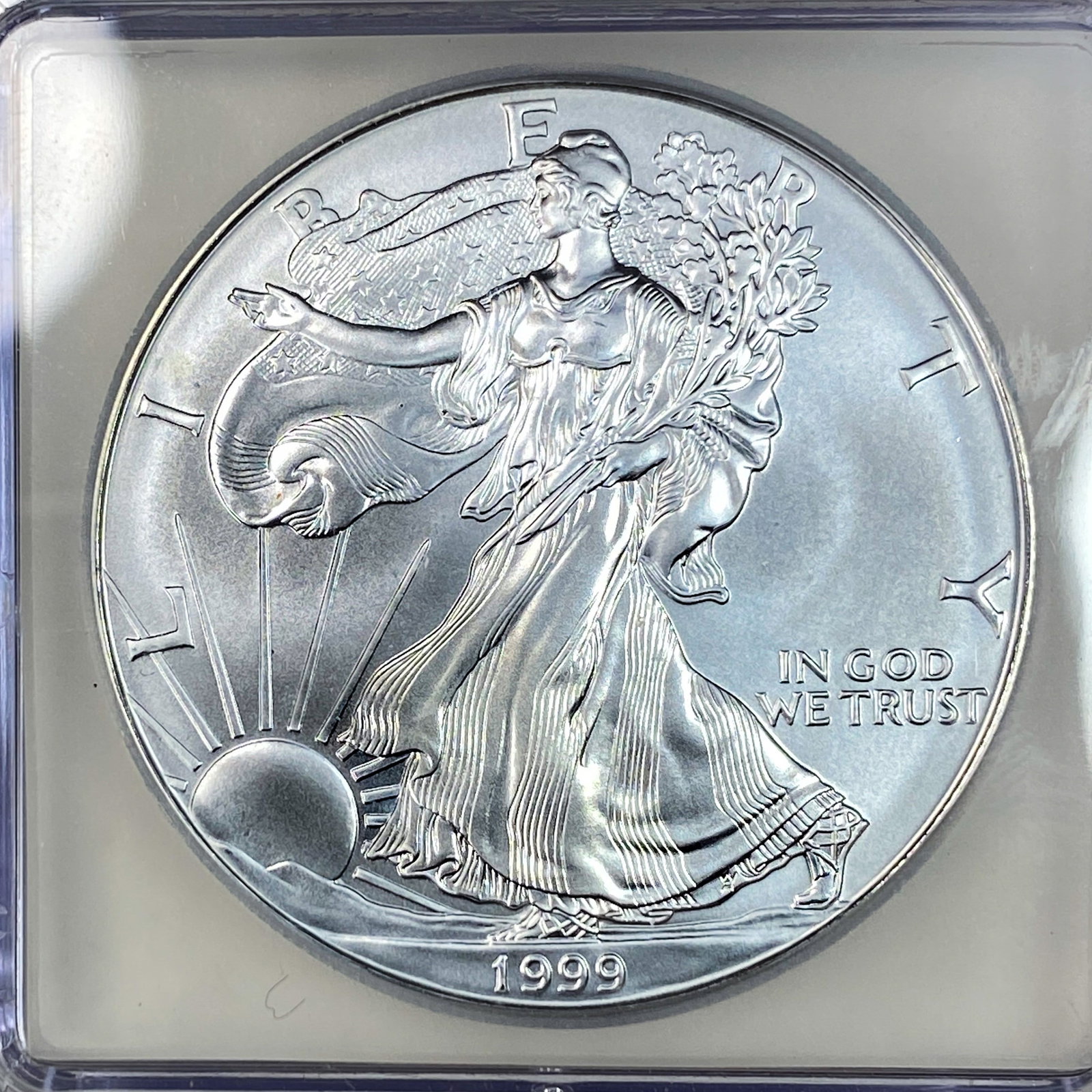1999 Silver Eagle ICG MS70 - 3