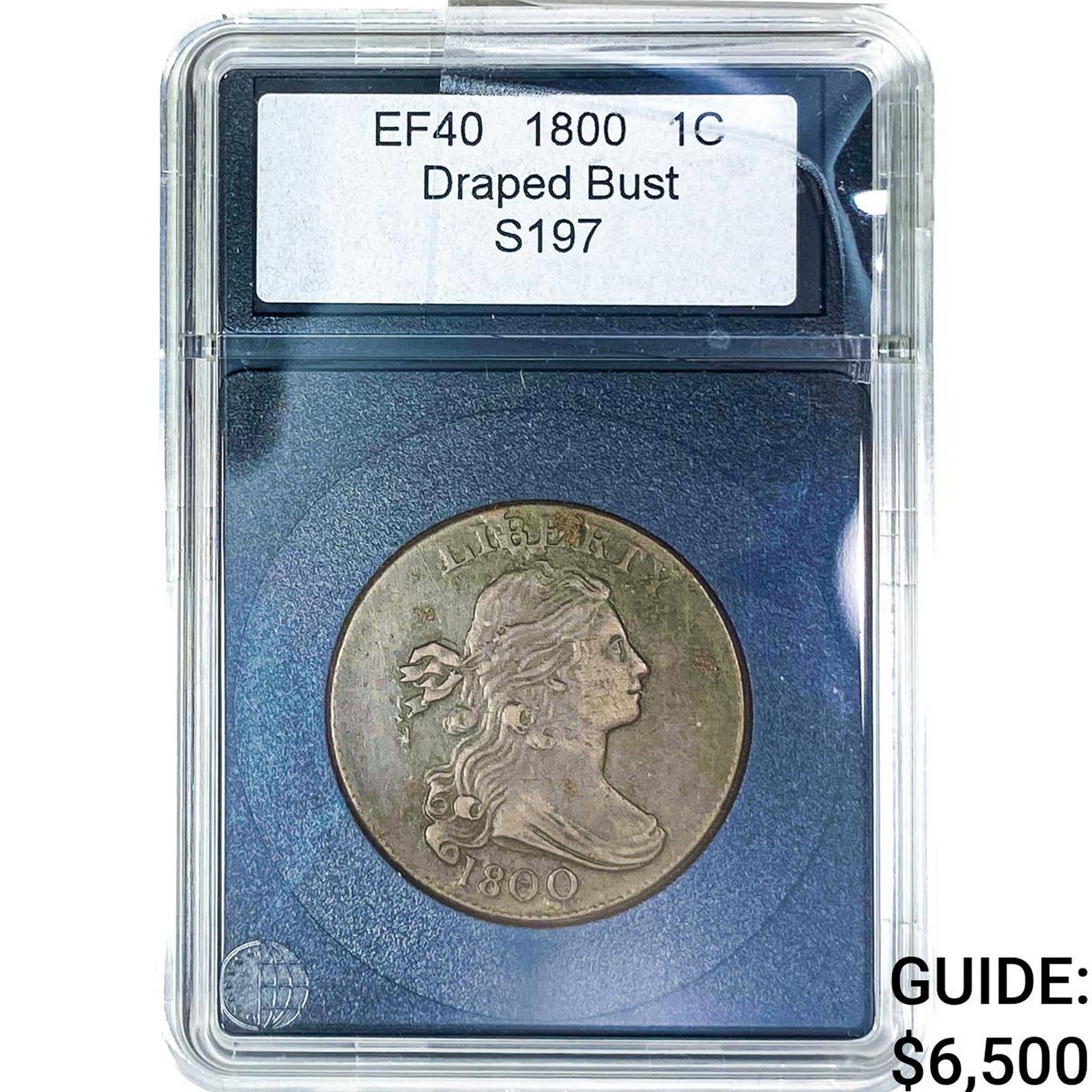 1800 Draped Bust Large Cent CoinWorld EF40 S197: 1800 Draped Bust Large Cent CoinWorld EF40 S197