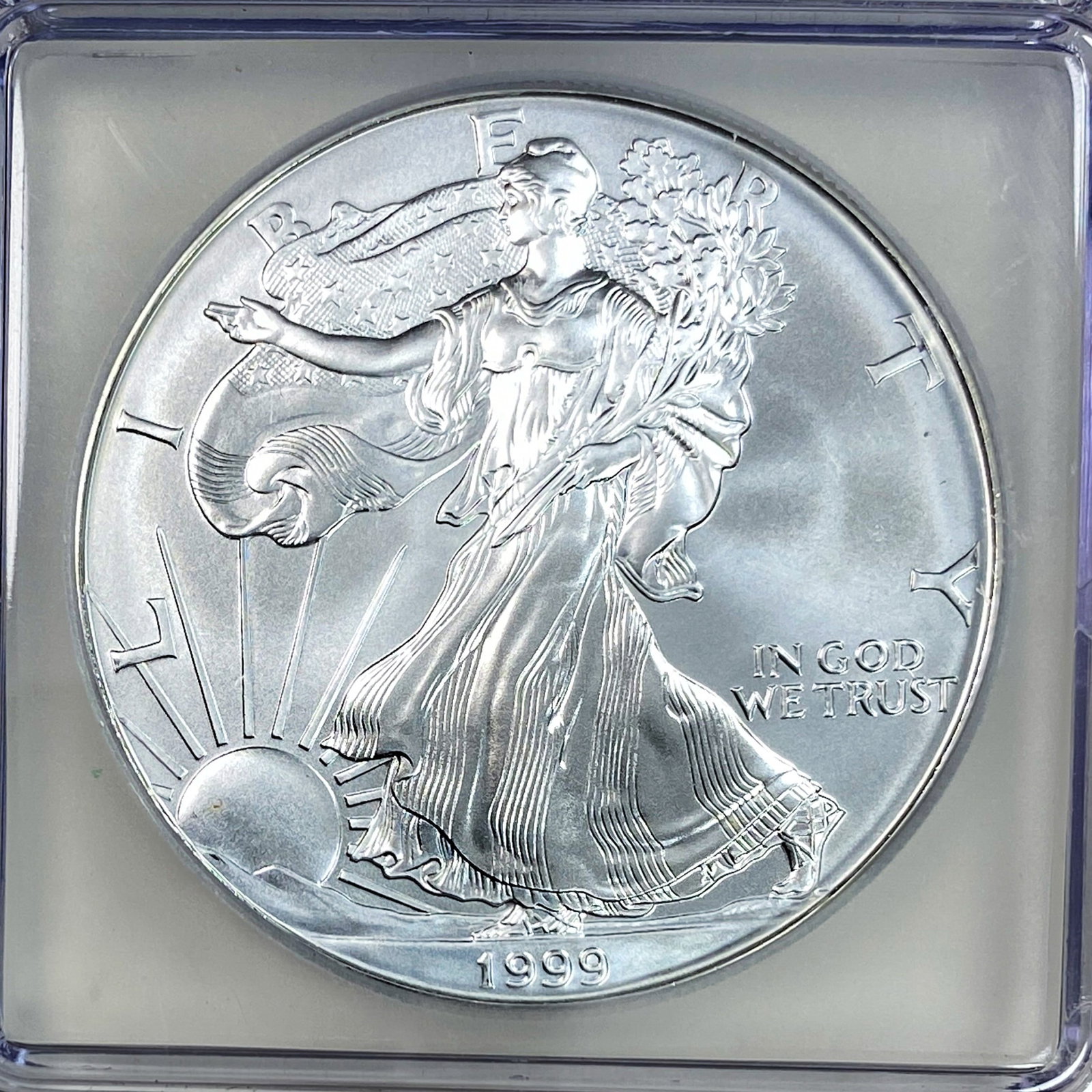 1999 Silver Eagle ICG MS70 - 3