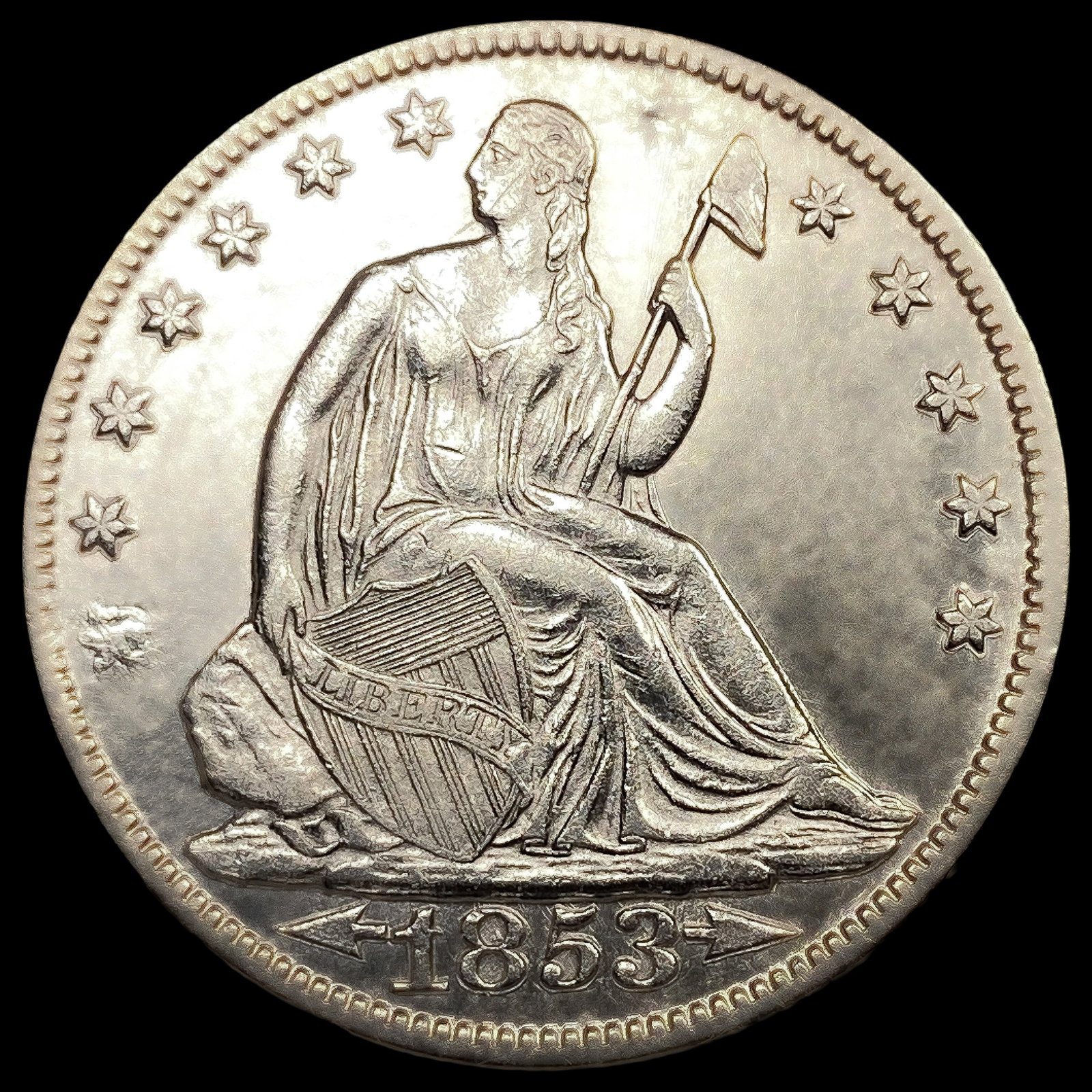 1853-O Seated Liberty Half Dollar: 1853-O Seated Liberty Half Dollar