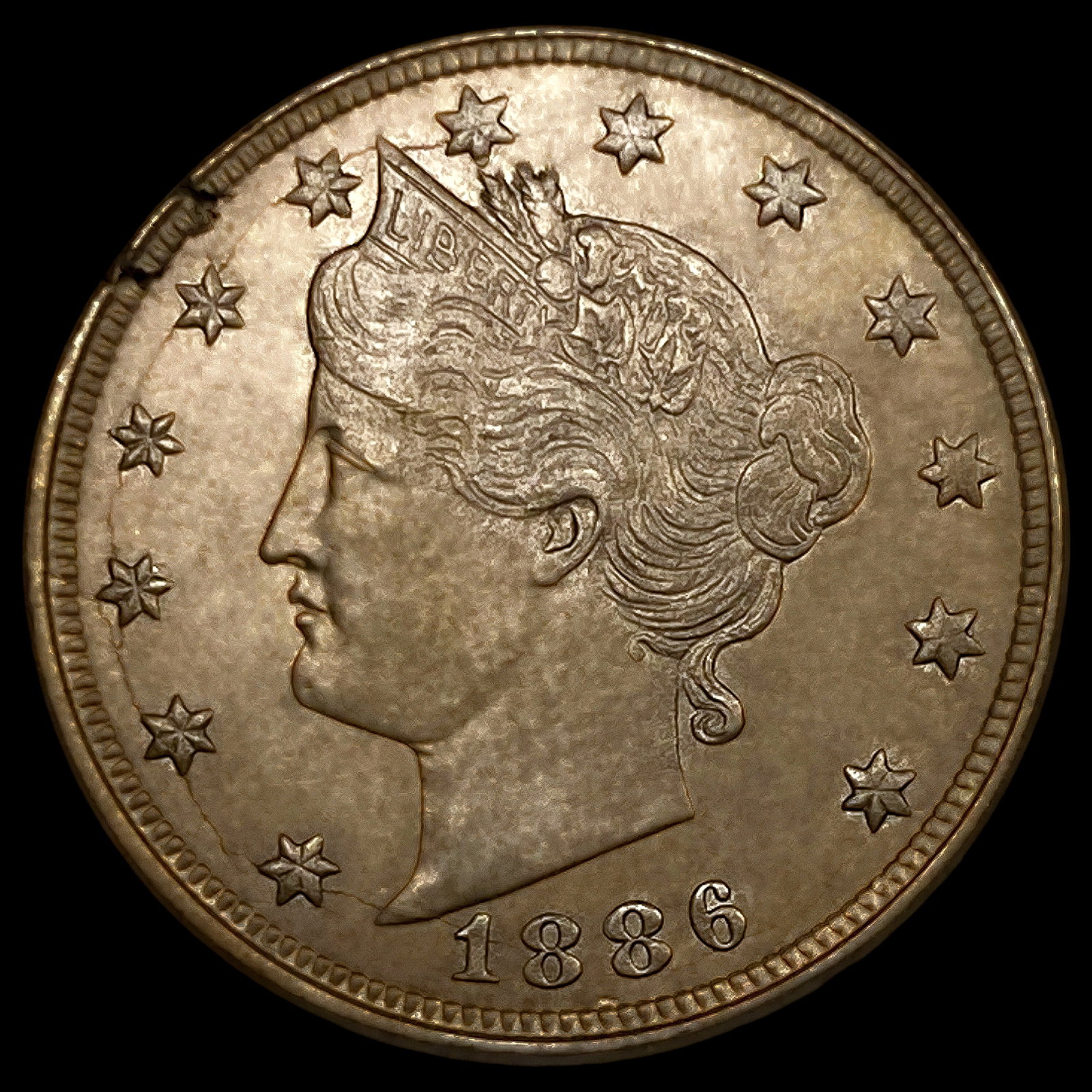 1886 Liberty Victory Nickel: 1886 Liberty Victory Nickel