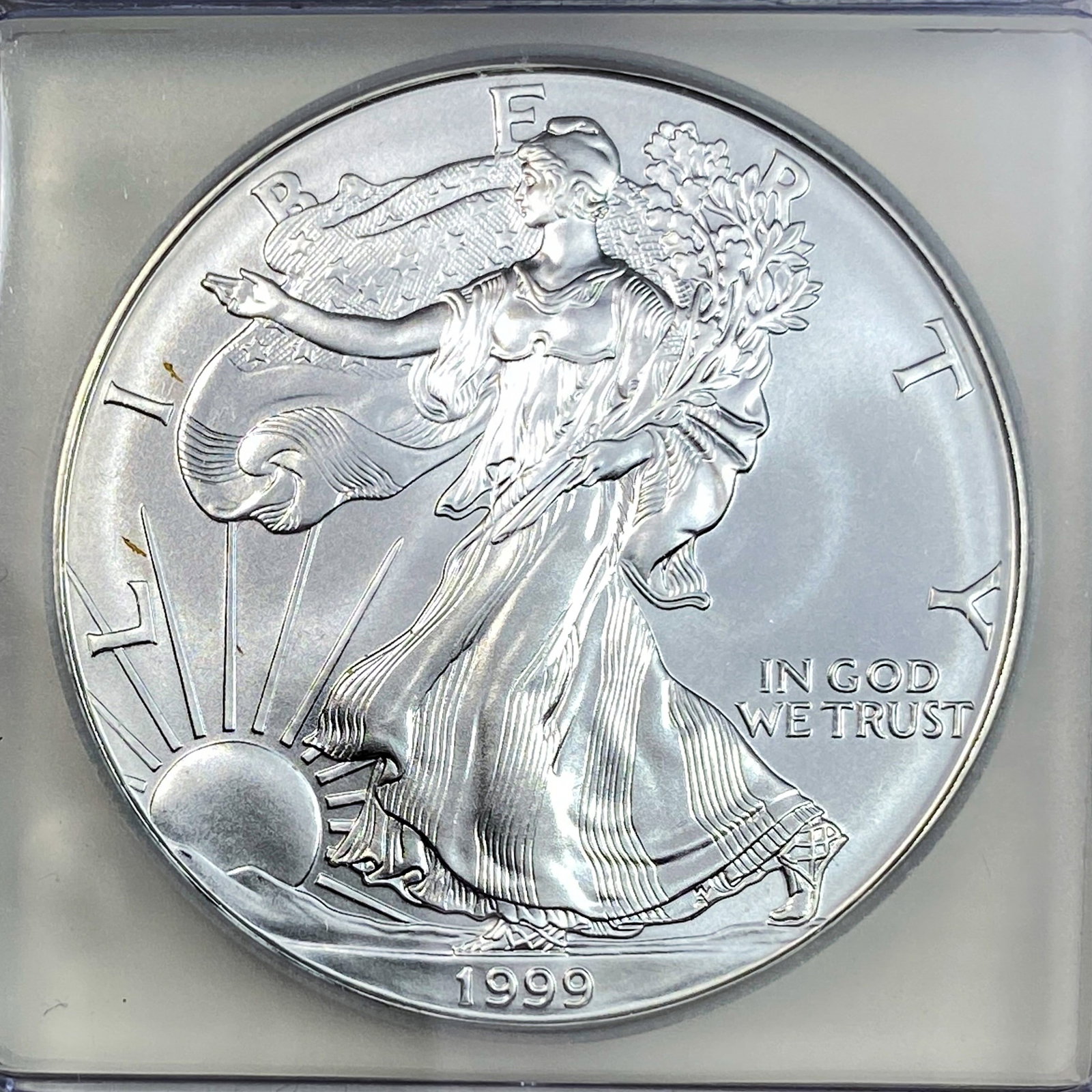 1999 Silver Eagle ICG MS70 - 3