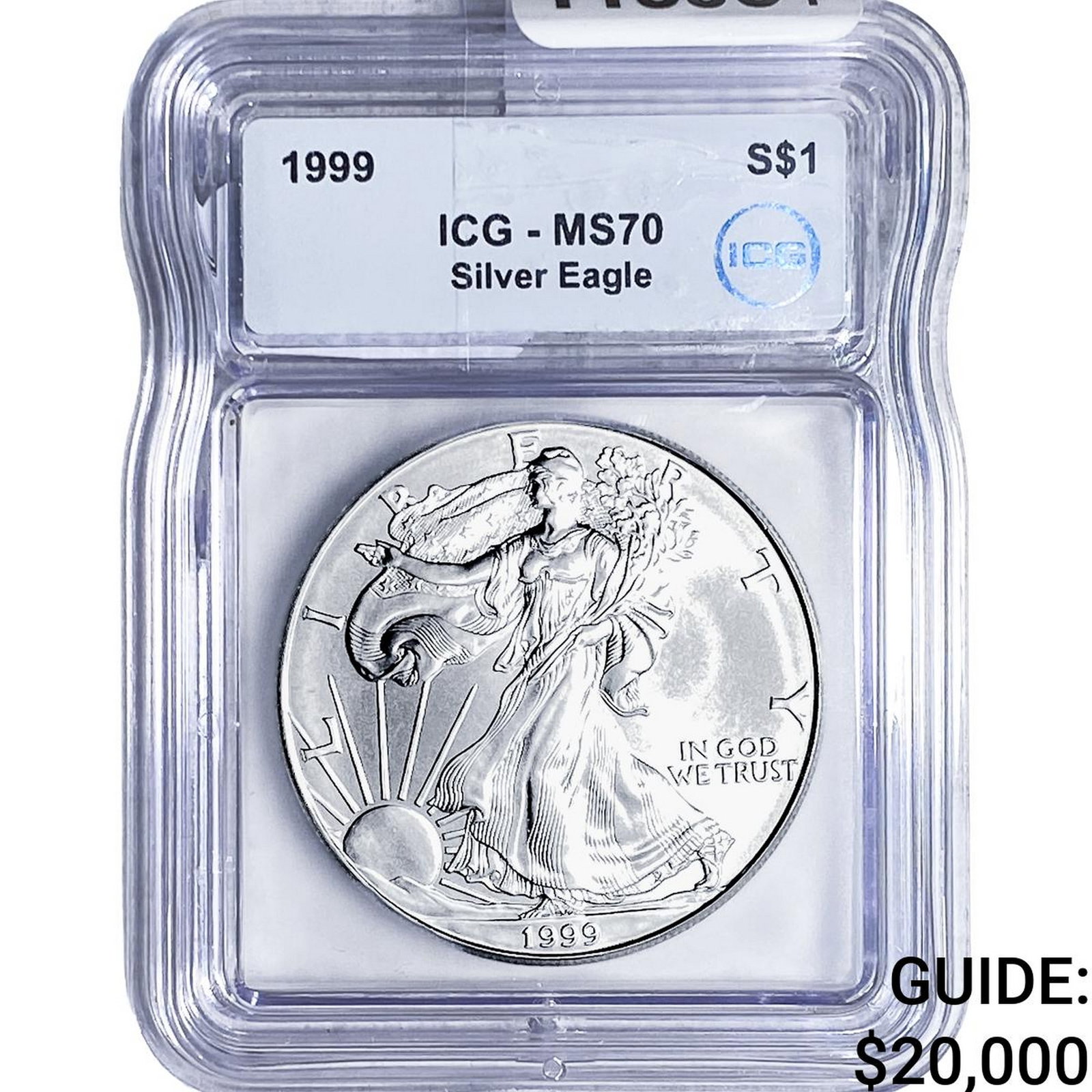 1999 Silver Eagle ICG MS70: 1999 Silver Eagle ICG MS70