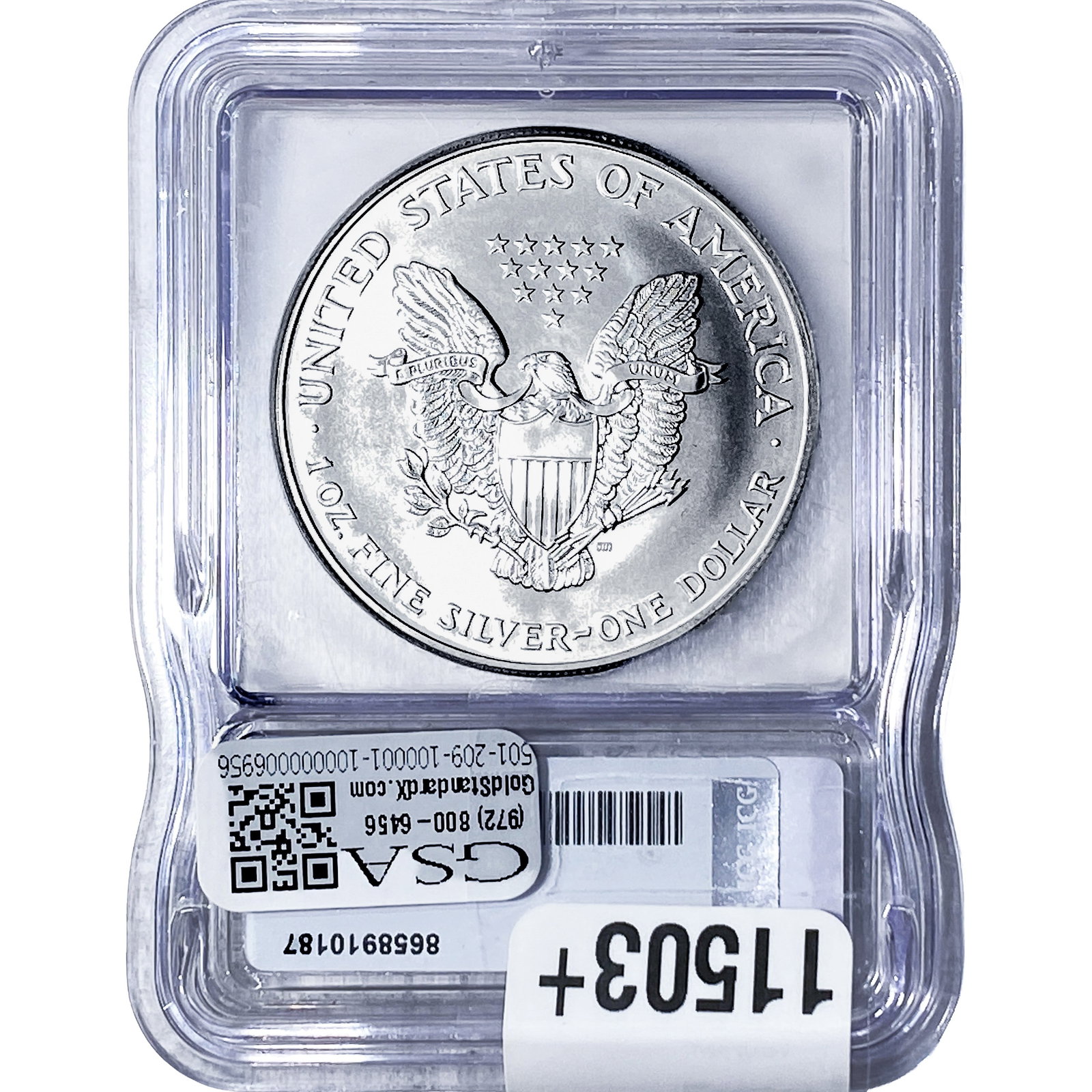1999 Silver Eagle ICG MS70 - 2