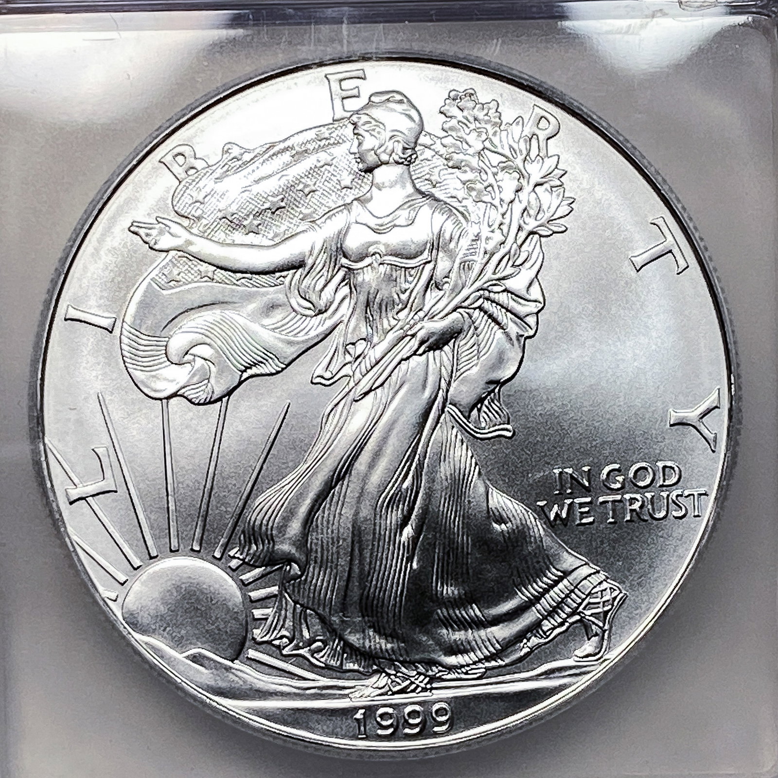 1999 Silver Eagle ICG MS70 - 3