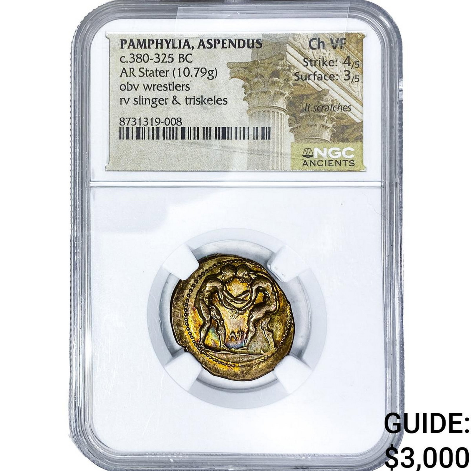 Pamphylia, Aspendus c.380-325 BC Silver Stater: Pamphylia, Aspendus c.380-325 BC Silver Stater