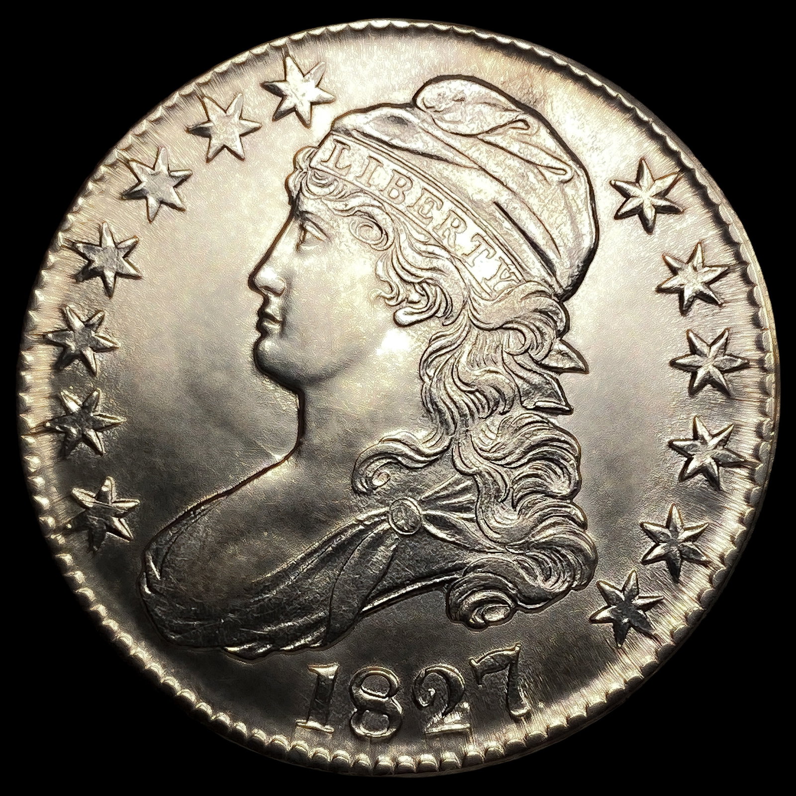 1827 Capped Bust Half Dollar (1 of 2)