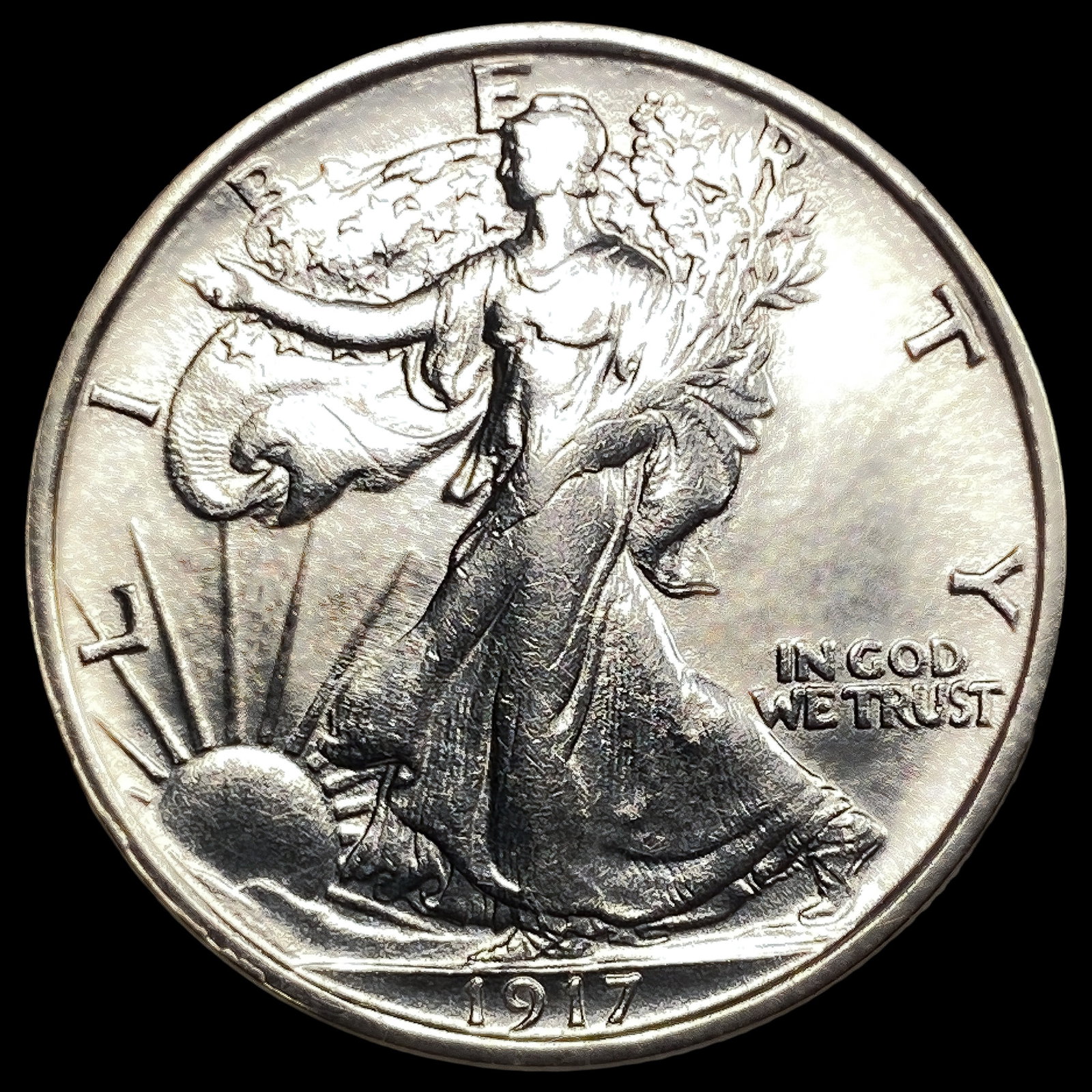 1917-S Rev MM Walking Liberty Half Dollar: 1917-S Rev MM Walking Liberty Half Dollar